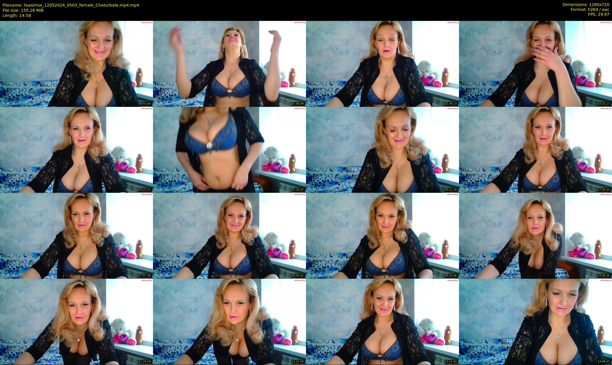 lisasimsx — 15 minute Chaturbate female cam show recording, 720p, May 12, 2024