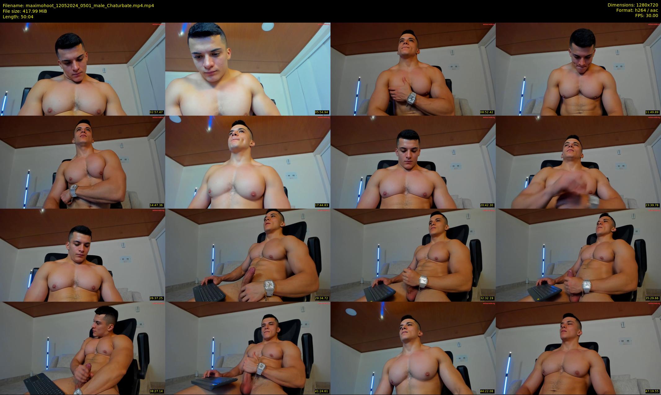 maximohoot — 51 minute Chaturbate male cam show recording, 720p, May 12, 2024