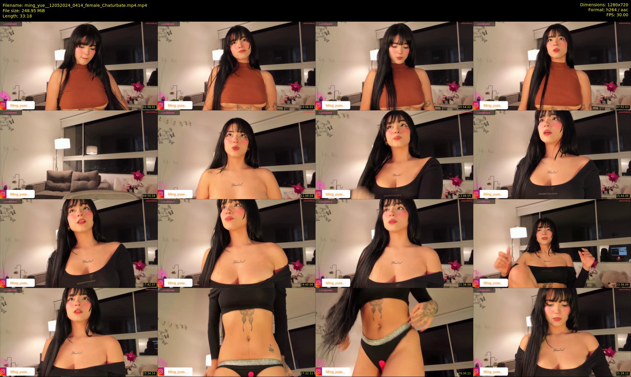 ming_yue_ — 34 minute Chaturbate female cam show recording, 720p, May 12, 2024