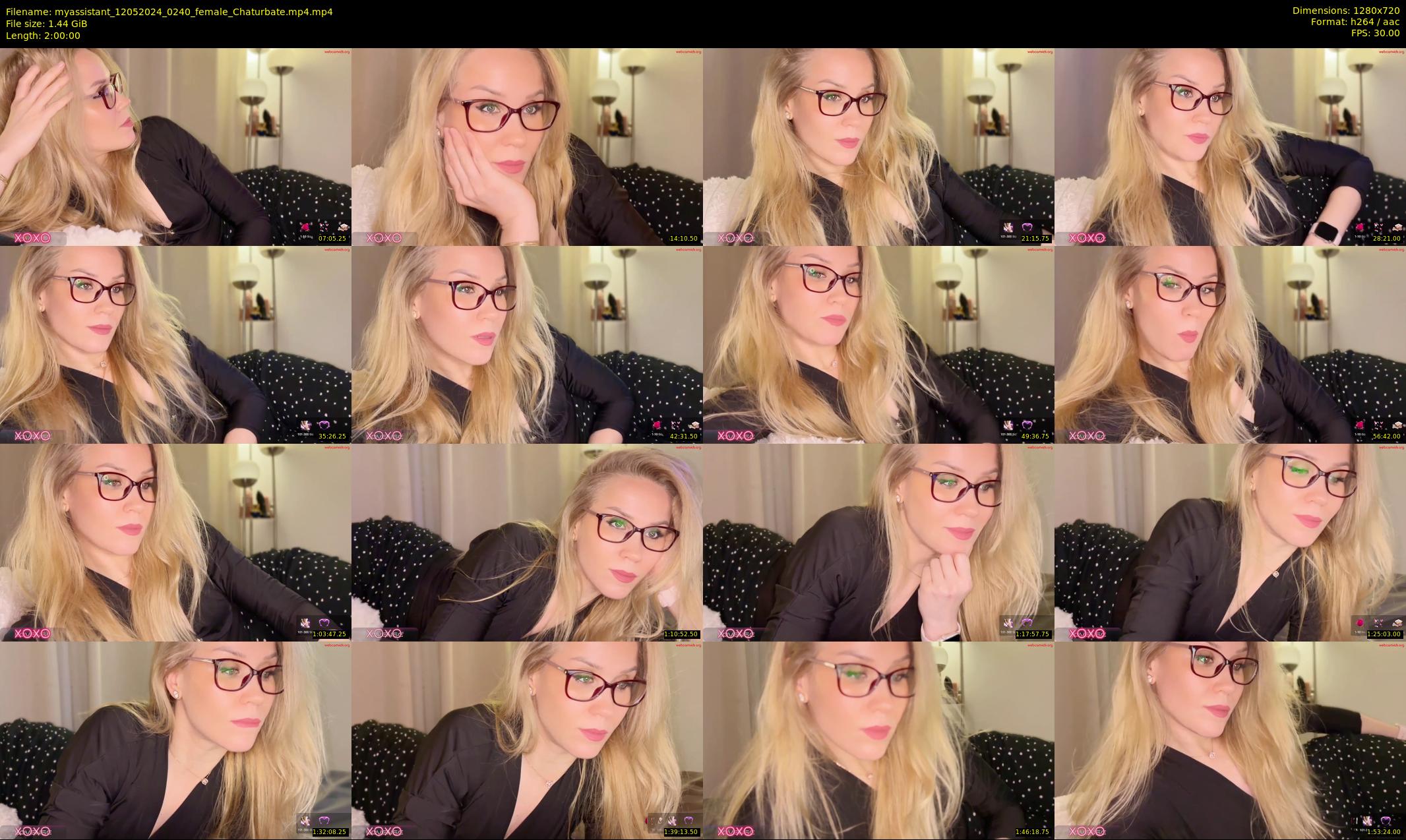 myassistant — 120 minute Chaturbate female cam show recording, 720p, May 12, 2024