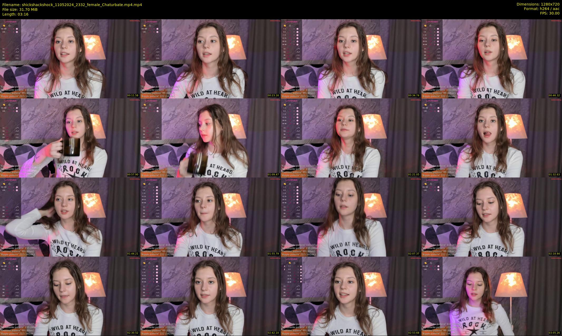 shickshackshock — 4 minute Chaturbate female cam show recording, 720p, May 11, 2024