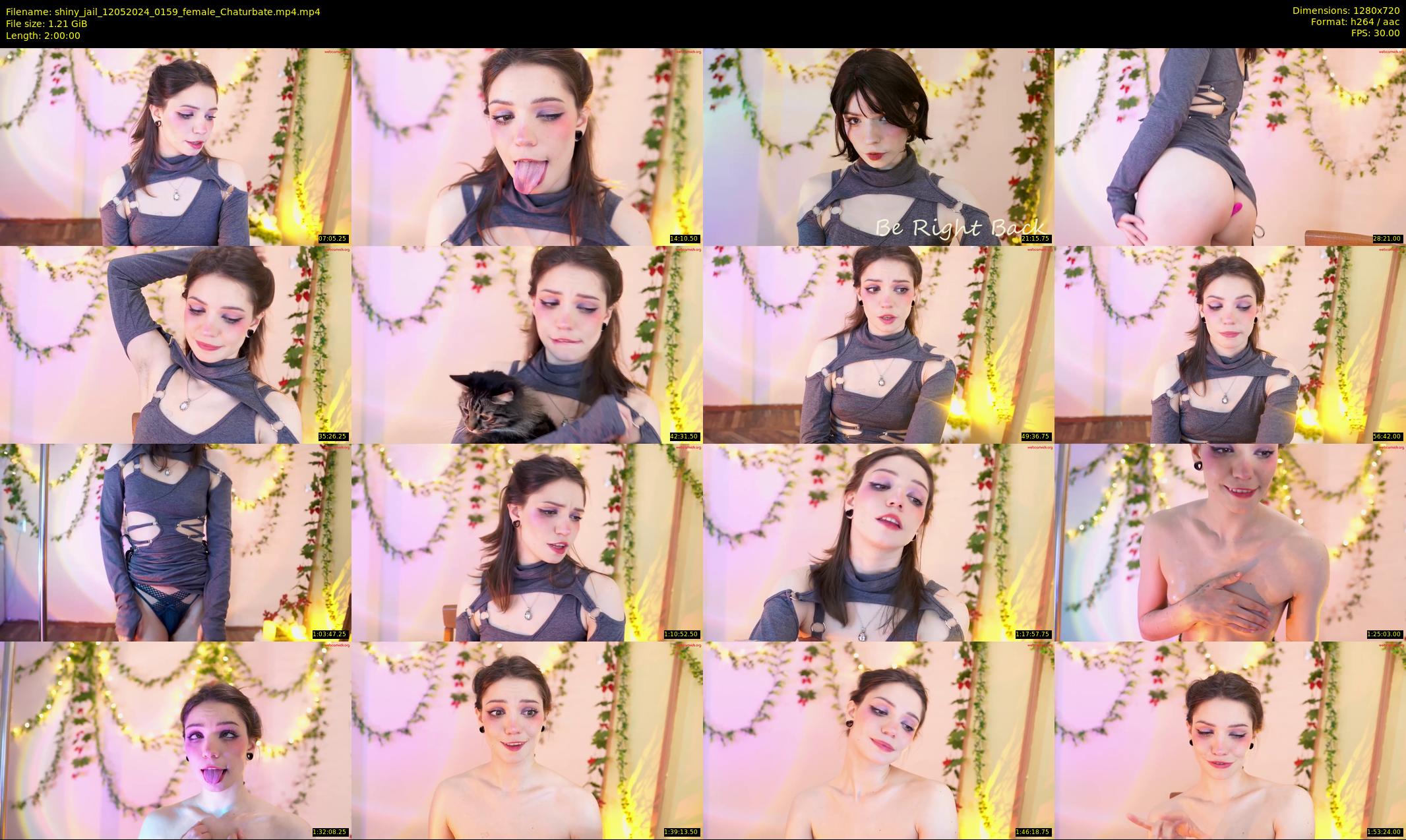 shiny_jail — 120 minute Chaturbate female cam show recording, 720p, May 12, 2024