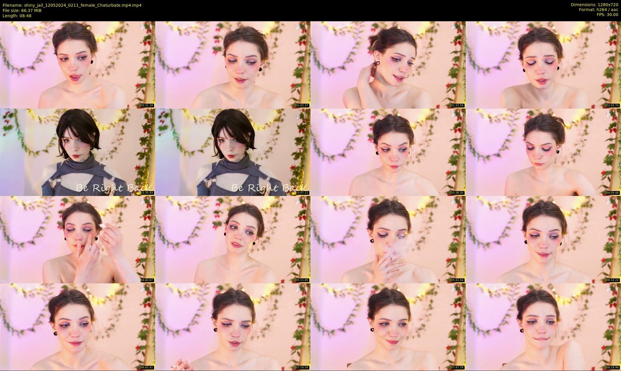 shiny_jail — 9 minute Chaturbate female cam show recording, 720p, May 12, 2024