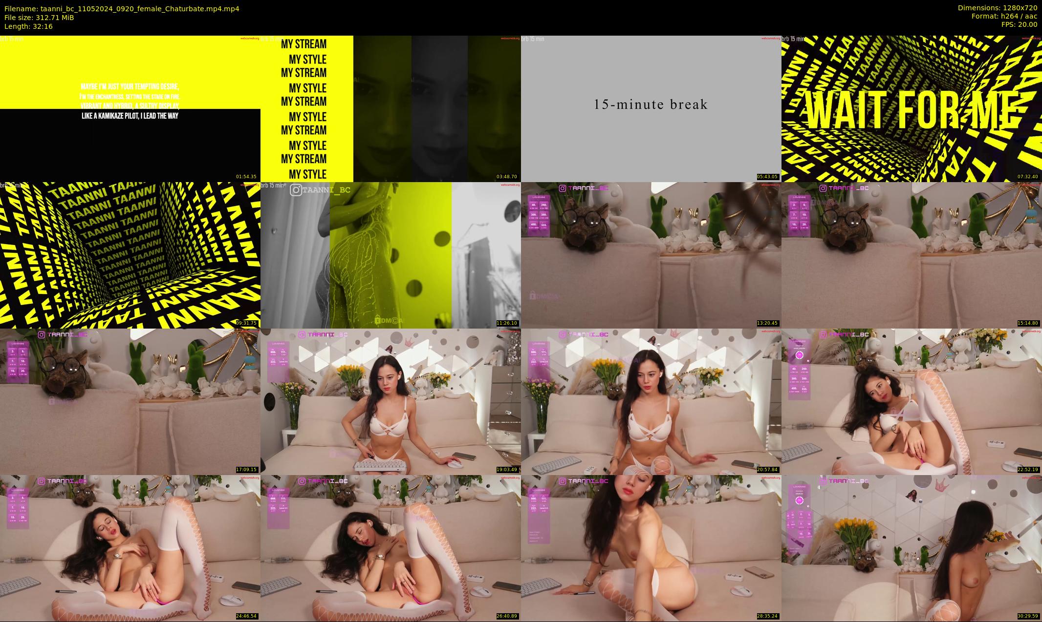 taanni_bc — 33 minute Chaturbate female cam show recording, 720p, May 11, 2024