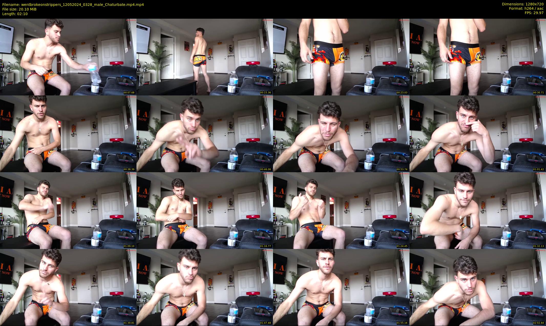 wentbrokeonstrippers — 3 minute Chaturbate male cam show recording, 720p, May 12, 2024