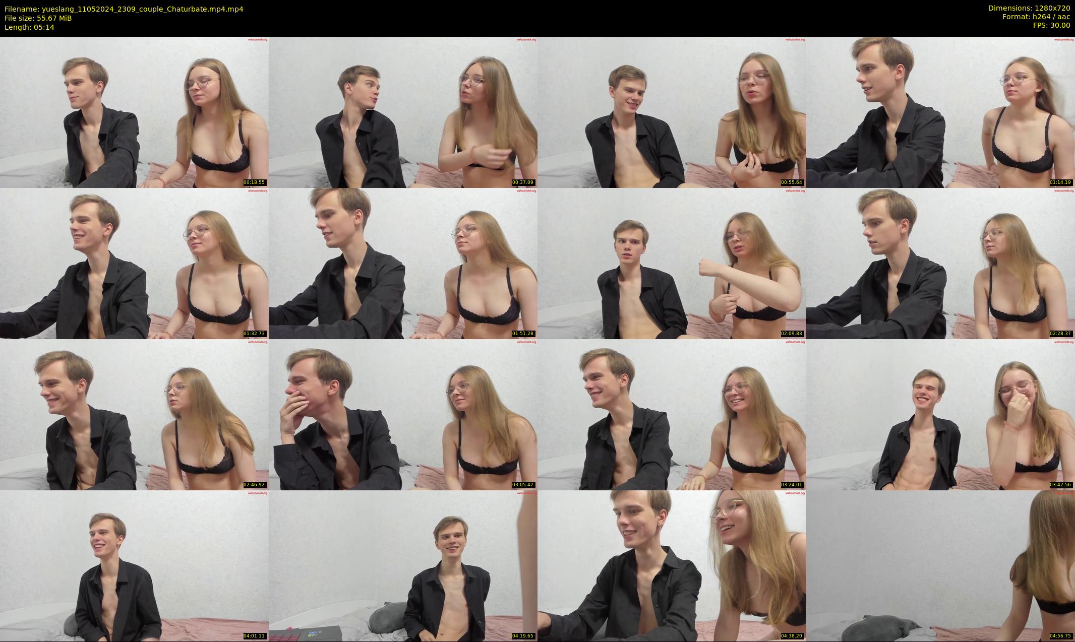 yueslang — 6 minute Chaturbate couple cam show recording, 720p, May 11, 2024