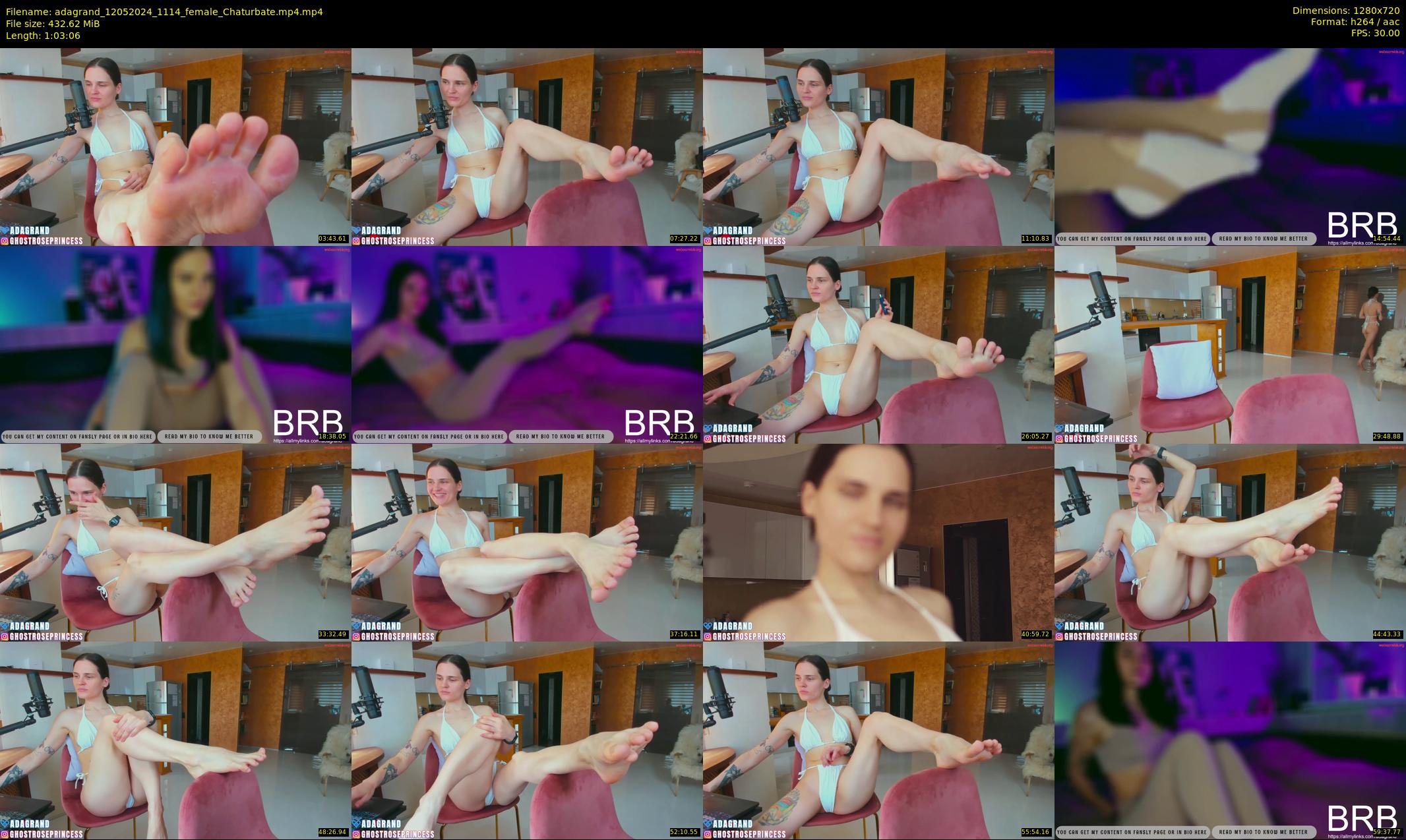 adagrand — 64 minute Chaturbate female cam show recording, 720p, May 12, 2024
