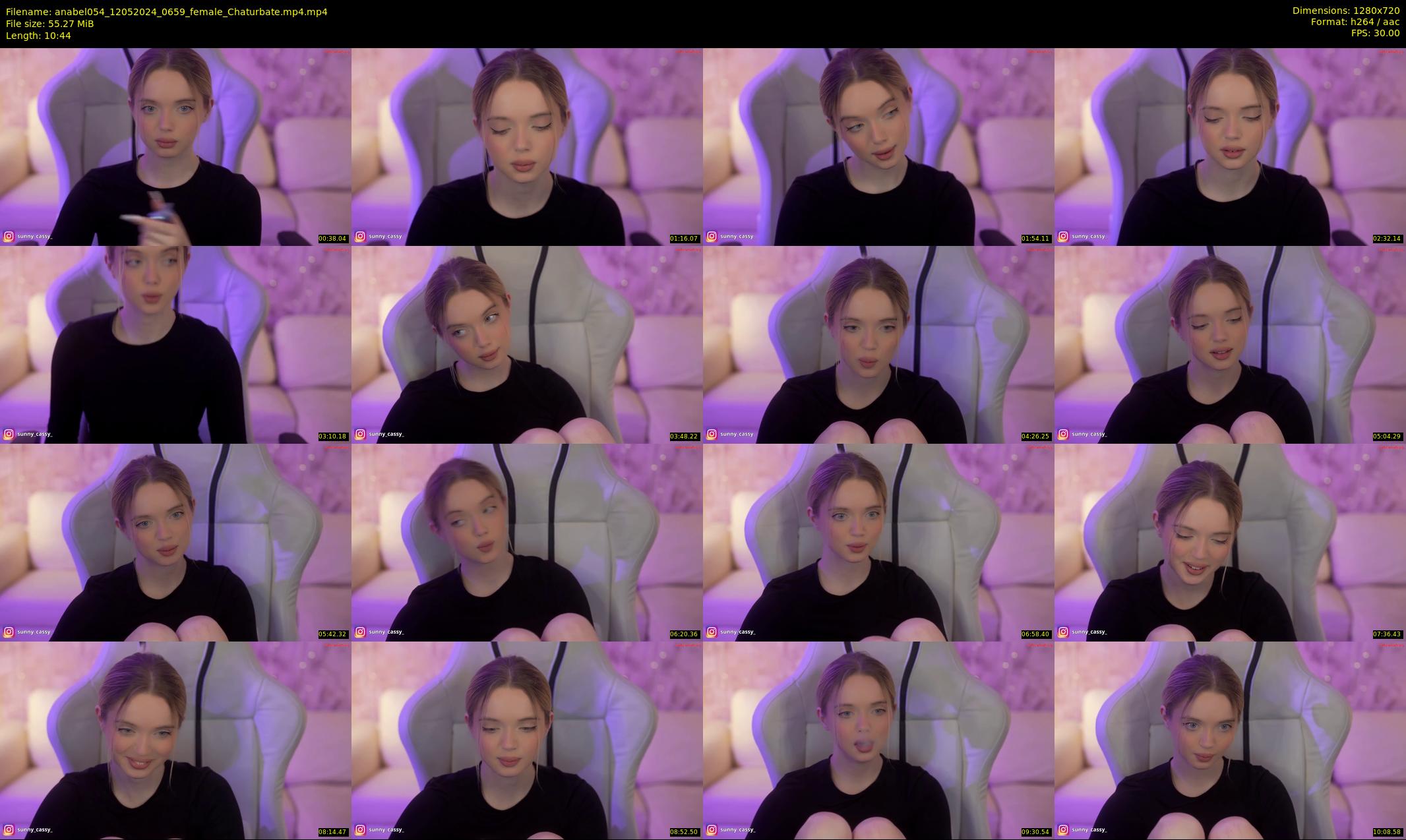 anabel054 — 11 minute Chaturbate female cam show recording, 720p, May 12, 2024