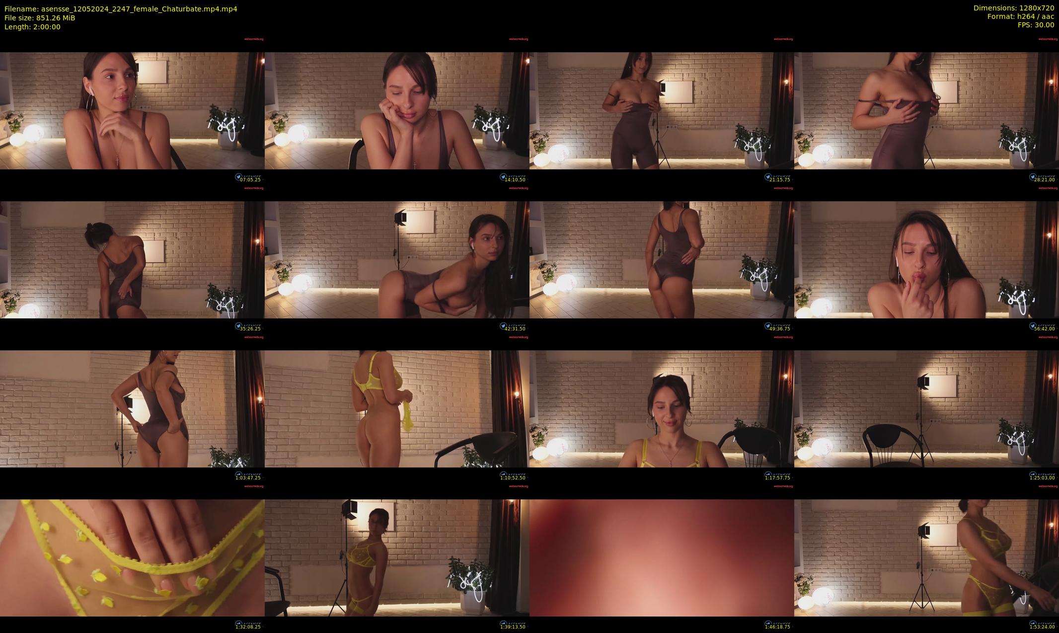 asensse — 120 minute Chaturbate female cam show recording, 720p, May 12, 2024
