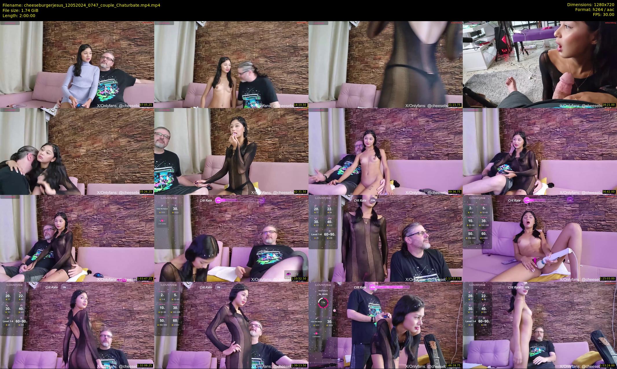 cheeseburgerjesus — 120 minute Chaturbate couple cam show recording, 720p, May 12, 2024