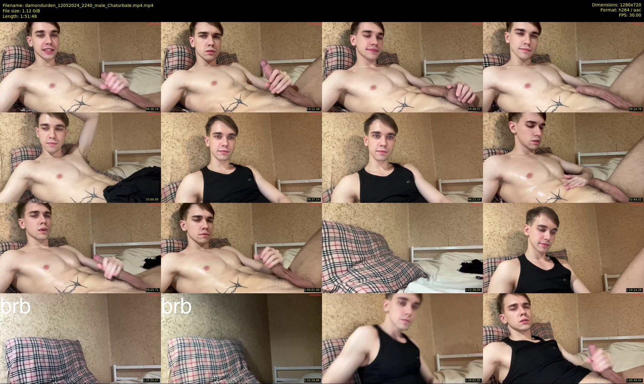 damondurden — 112 minute Chaturbate male cam show recording, 720p, May 12, 2024