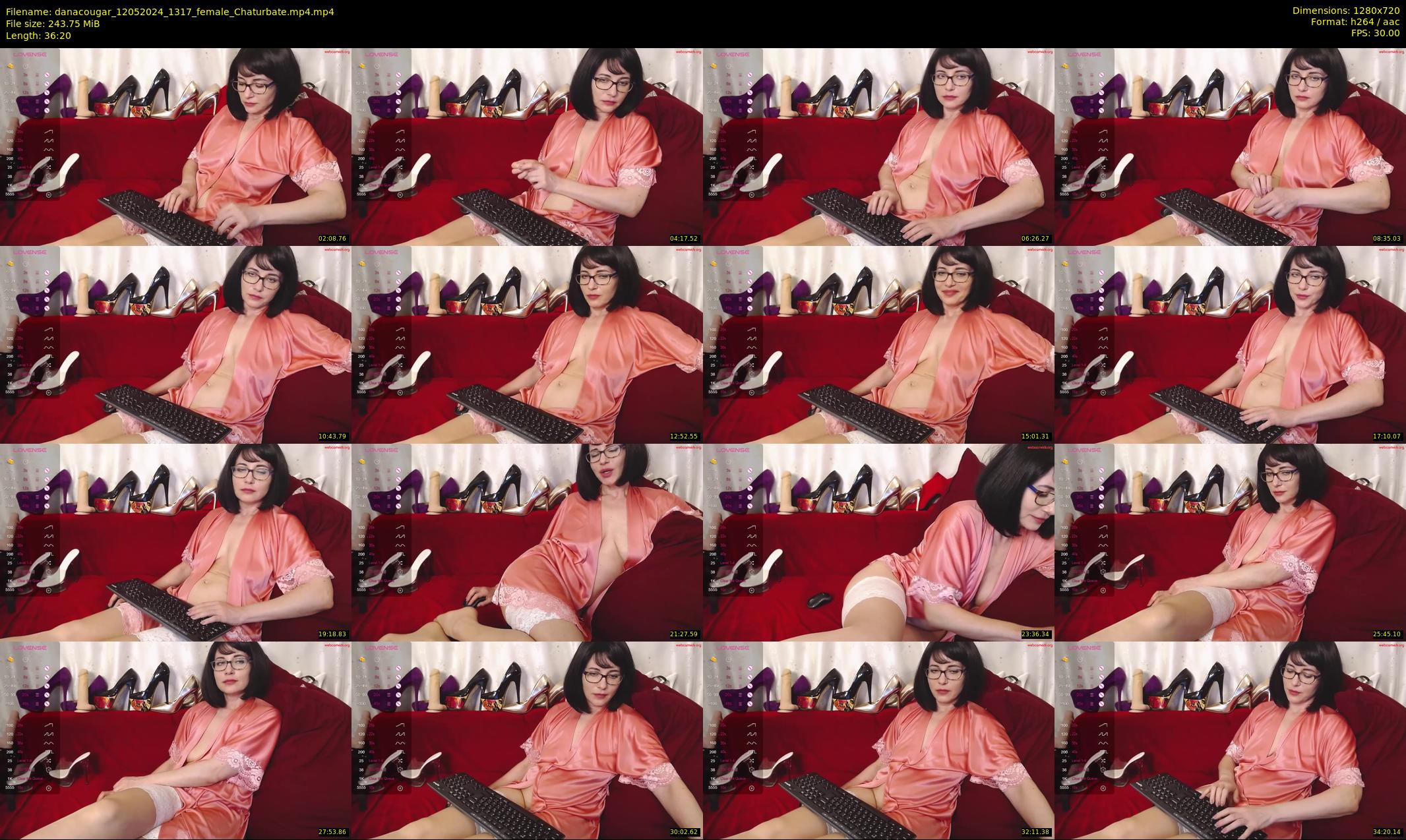 danacougar — 37 minute Chaturbate female cam show recording, 720p, May 12, 2024