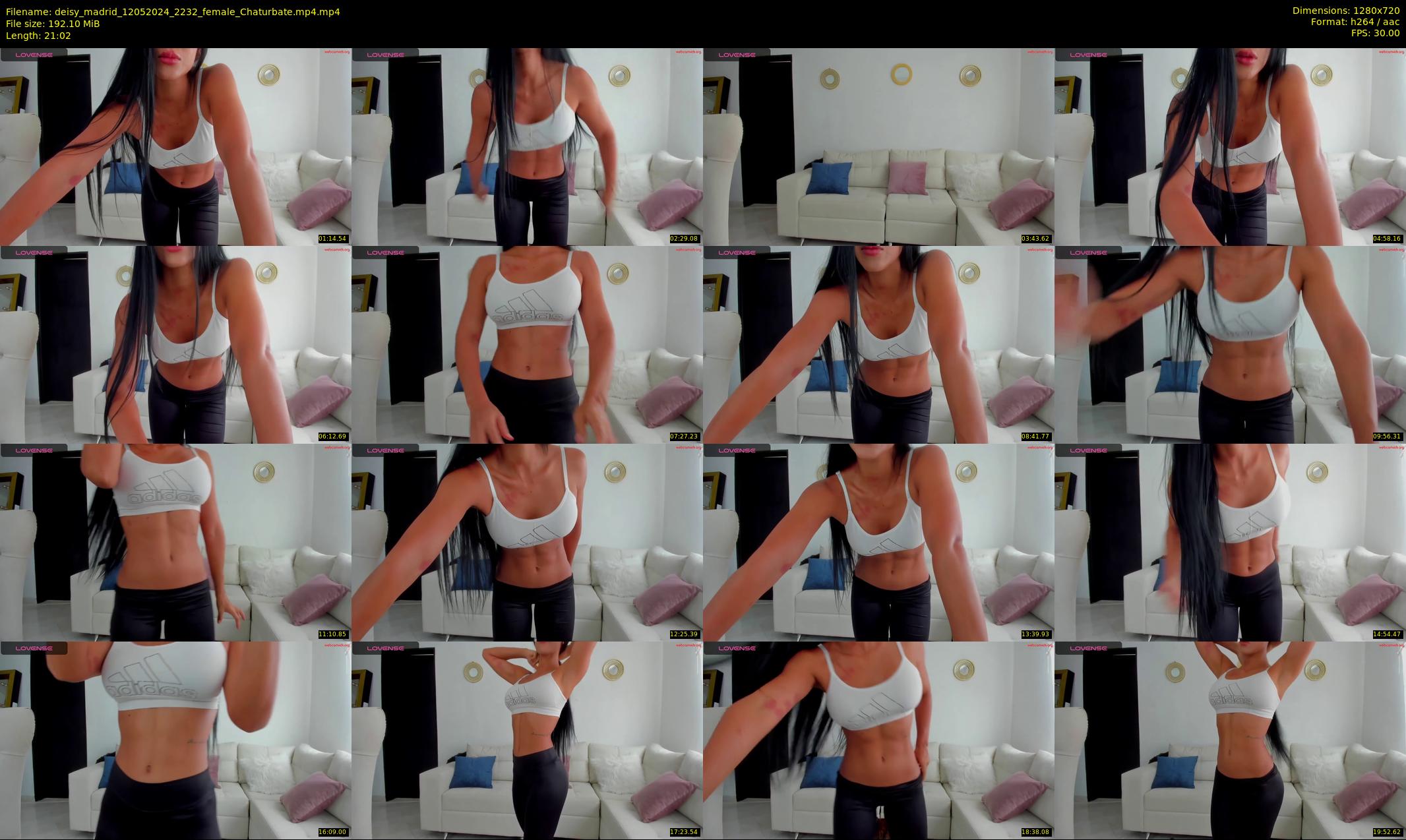 deisy_madrid — 22 minute Chaturbate female cam show recording, 720p, May 12, 2024