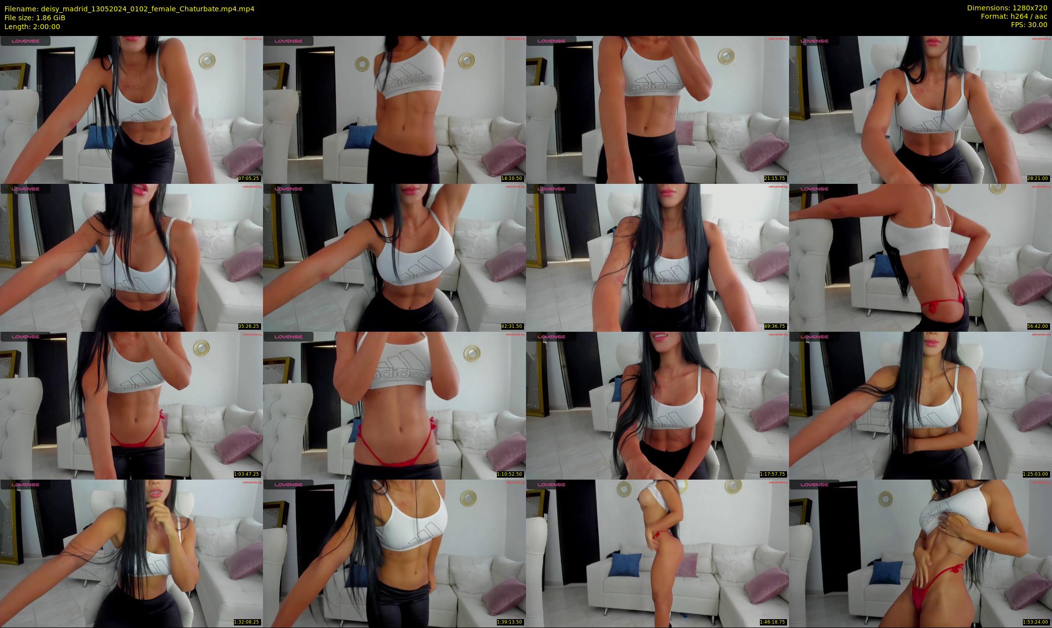 deisy_madrid — 120 minute Chaturbate female cam show recording, 720p, May 13, 2024