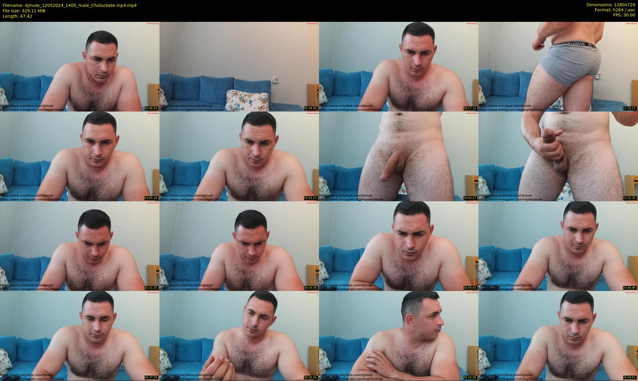 djmute — 48 minute Chaturbate male cam show recording, 720p, May 12, 2024
