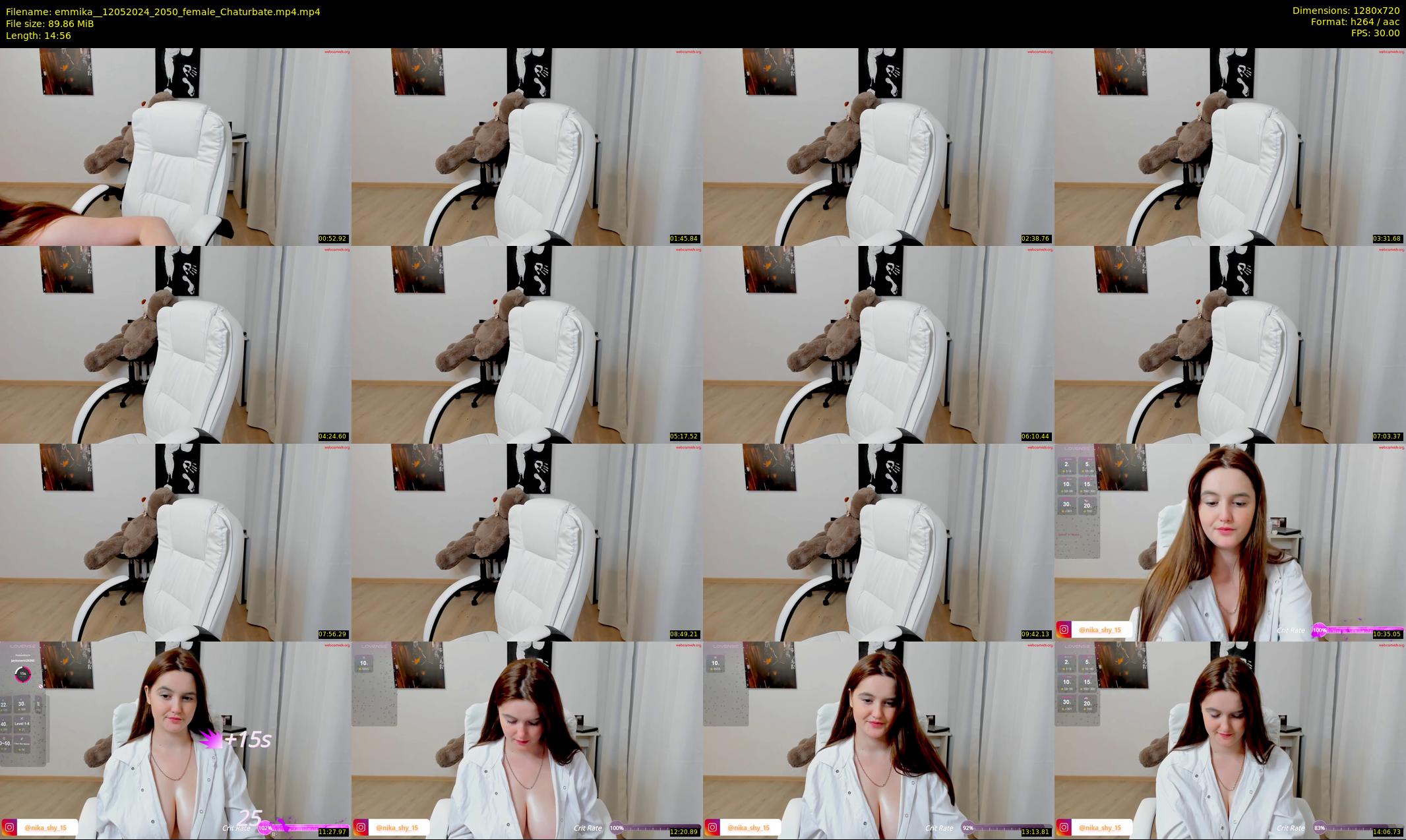 emmika_ — 15 minute Chaturbate female cam show recording, 720p, May 12, 2024