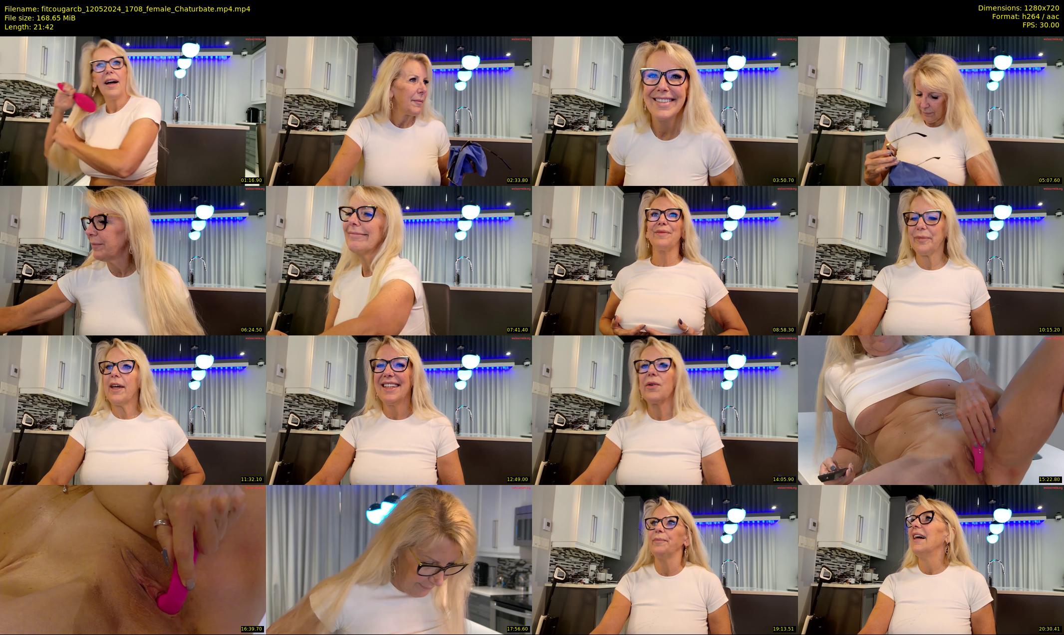 fitcougarcb — 22 minute Chaturbate female cam show recording, 720p, May 12, 2024