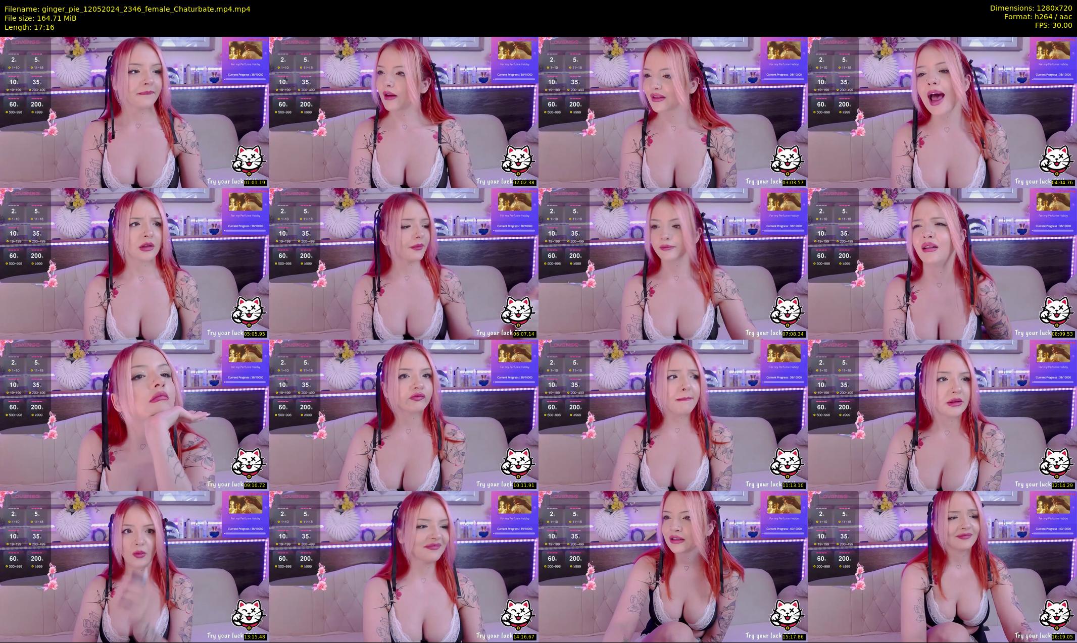 ginger_pie — 18 minute Chaturbate female cam show recording, 720p, May 12, 2024