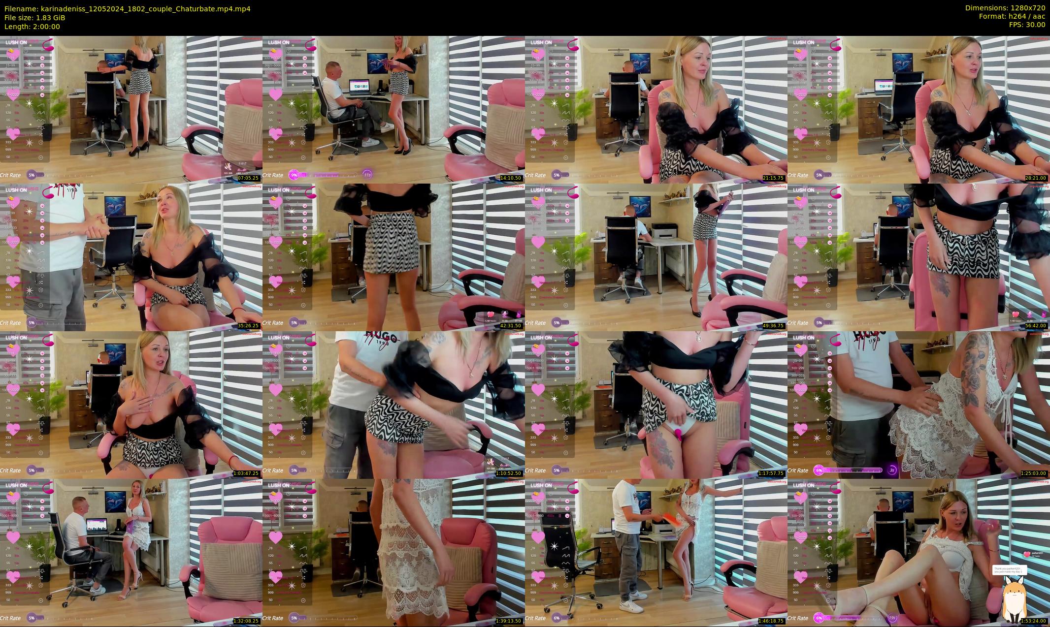 karinadeniss — 120 minute Chaturbate couple cam show recording, 720p, May 12, 2024