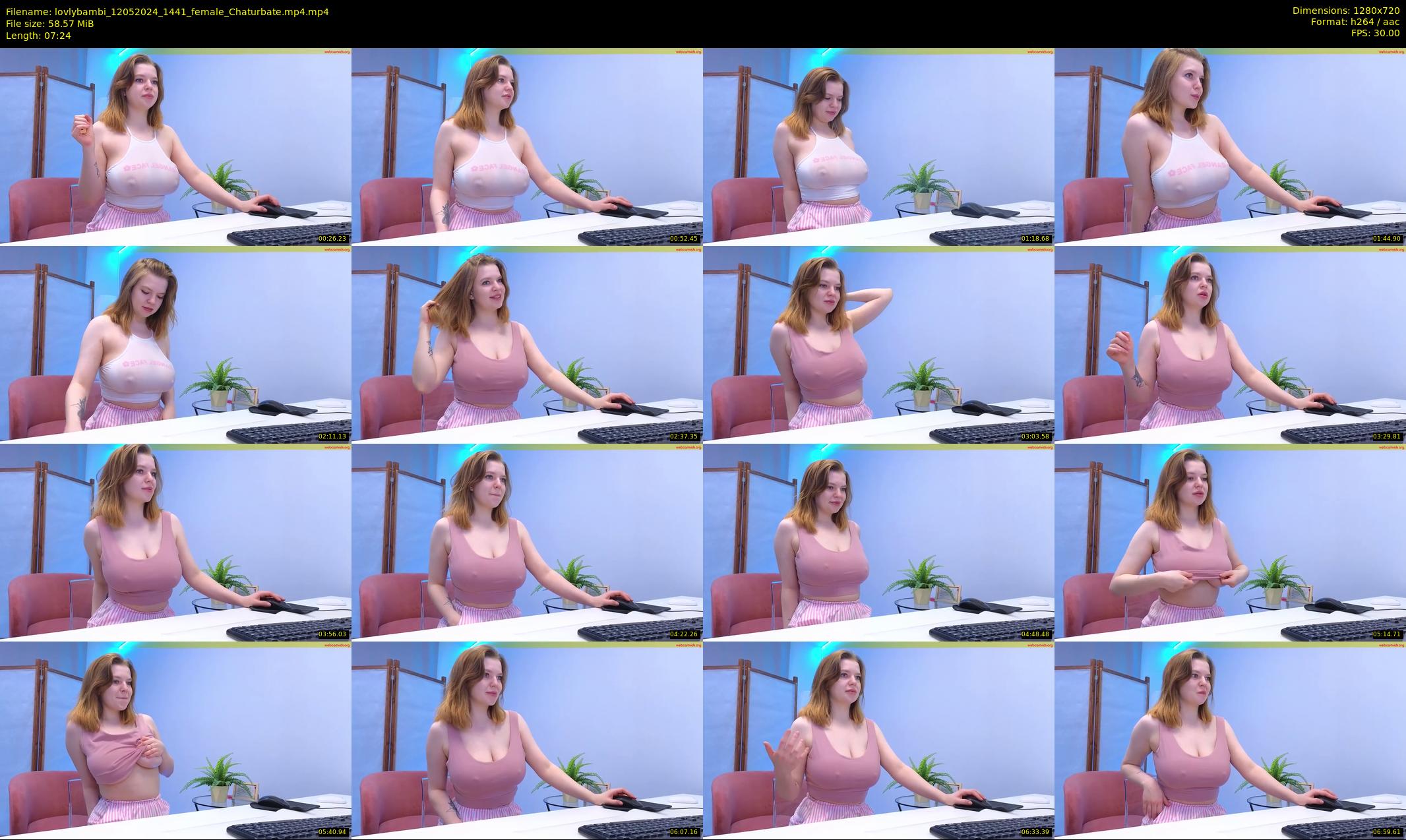 lovlybambi — 8 minute Chaturbate female cam show recording, 720p, May 12, 2024
