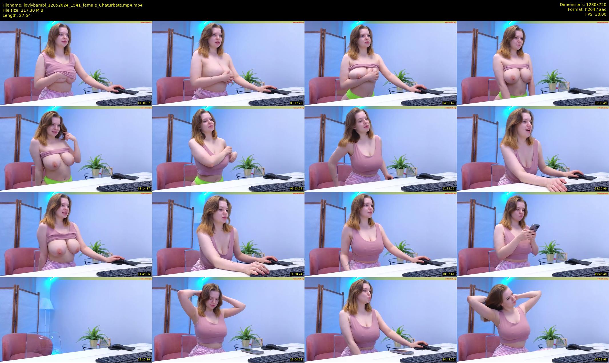 lovlybambi — 28 minute Chaturbate female cam show recording, 720p, May 12, 2024
