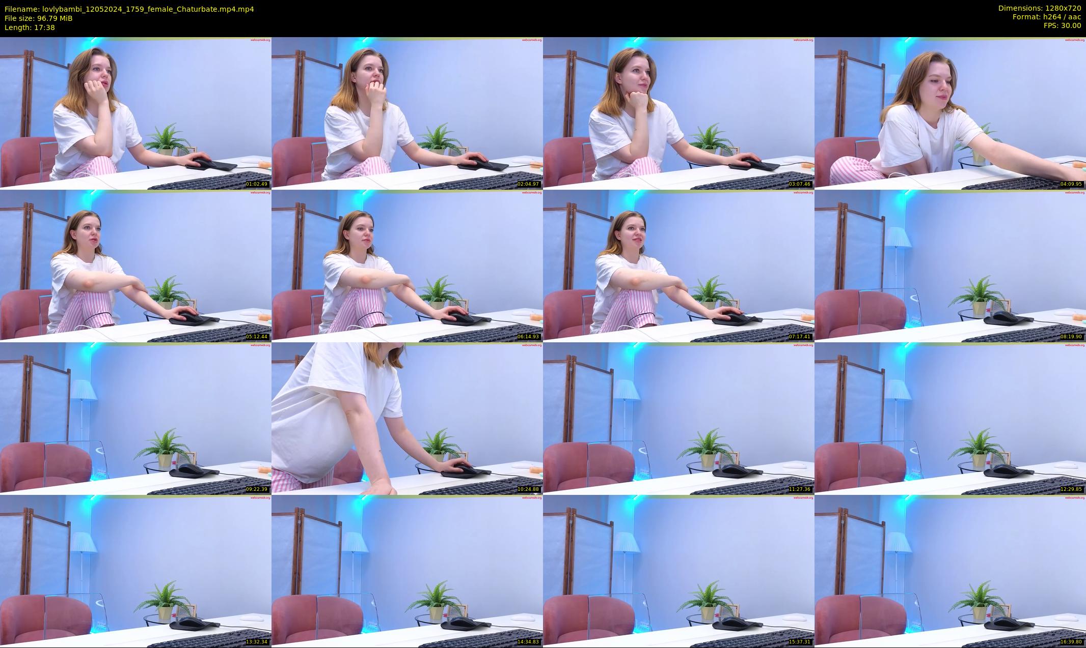 lovlybambi — 18 minute Chaturbate female cam show recording, 720p, May 12, 2024