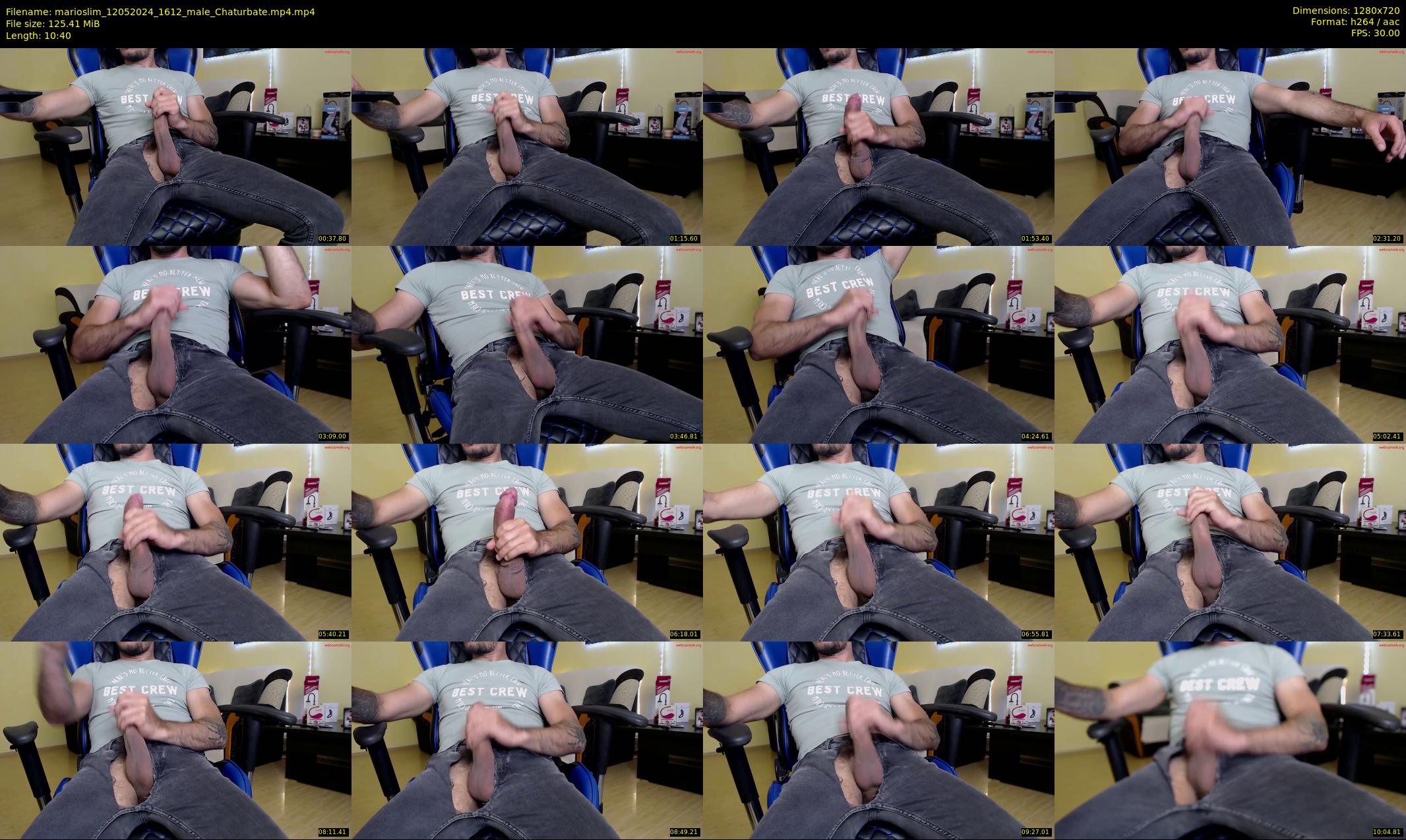 marioslim — 11 minute Chaturbate male cam show recording, 720p, May 12, 2024
