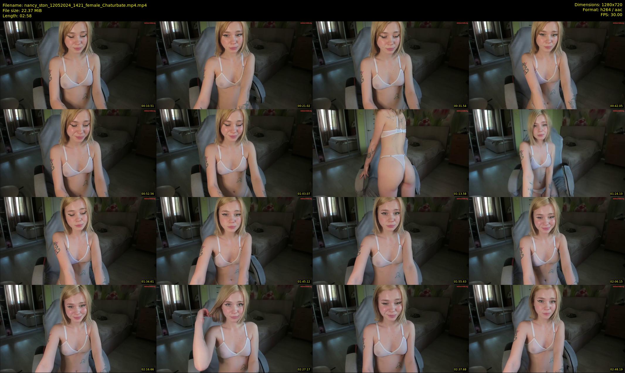 nancy_ston — 3 minute Chaturbate female cam show recording, 720p, May 12, 2024