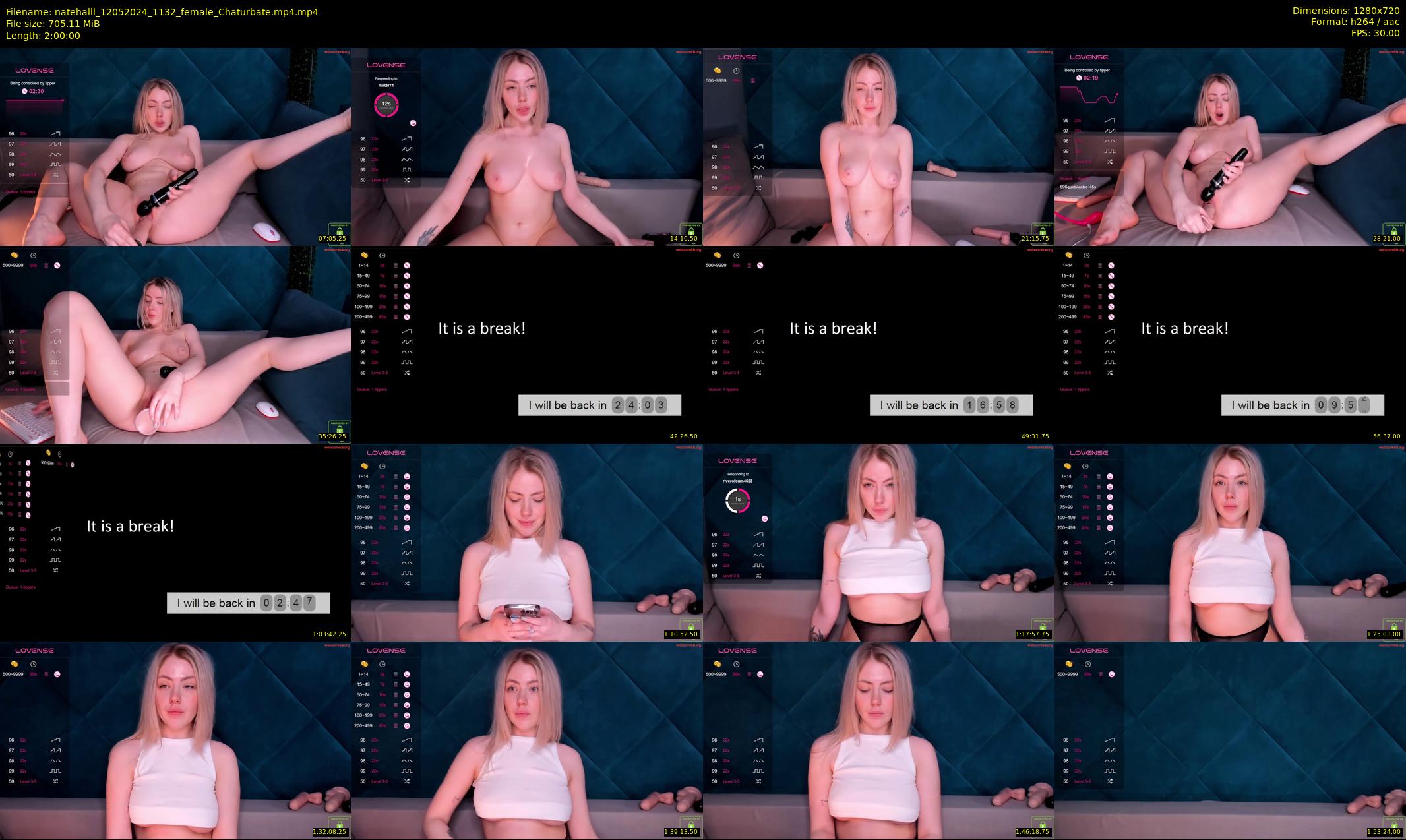 natehalll — 120 minute Chaturbate female cam show recording, 720p, May 12, 2024