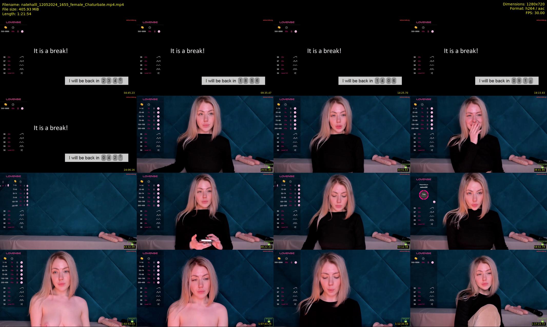 natehalll — 82 minute Chaturbate female cam show recording, 720p, May 12, 2024