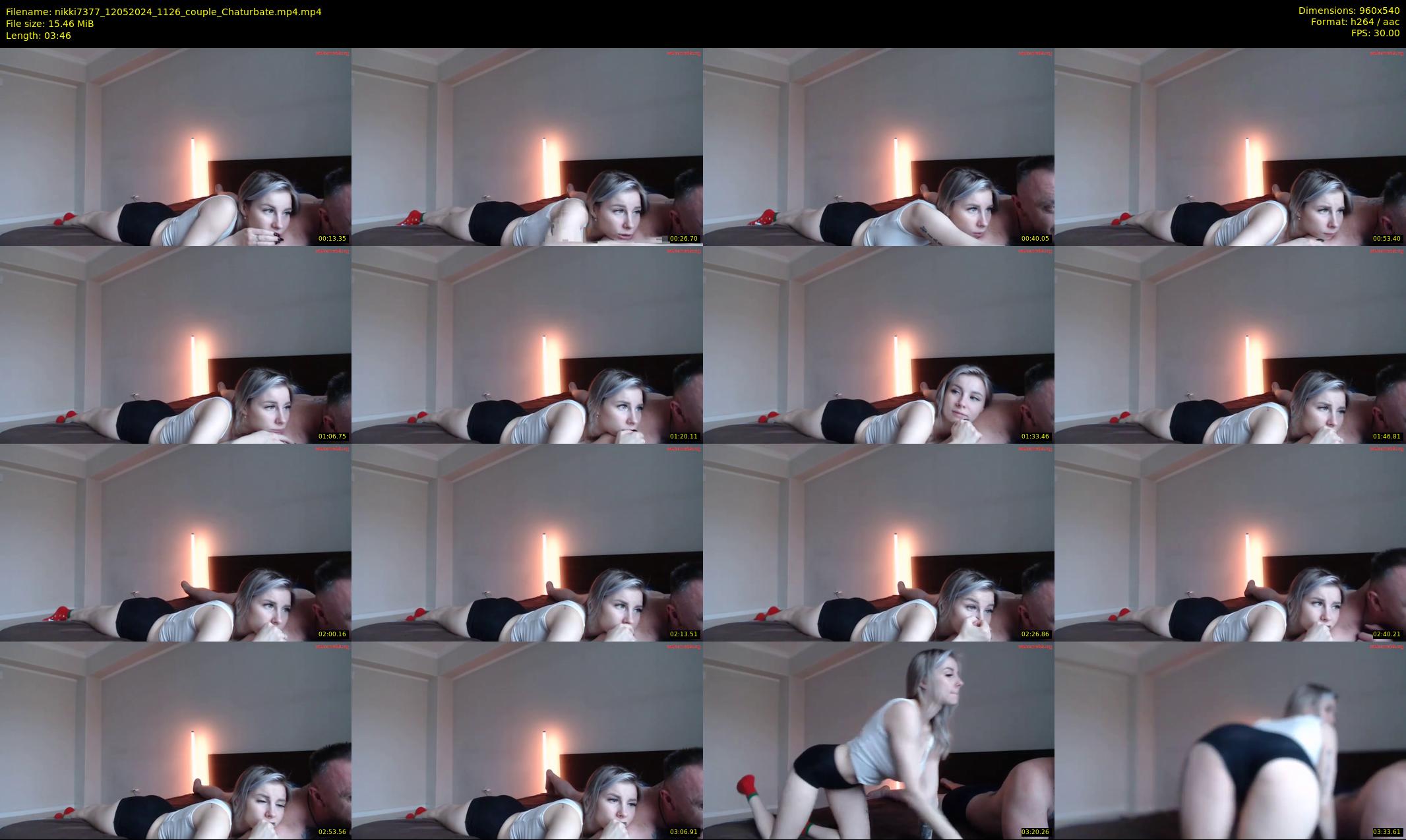 nikki7377 — 4 minute Chaturbate couple cam show recording, 480p, May 12, 2024