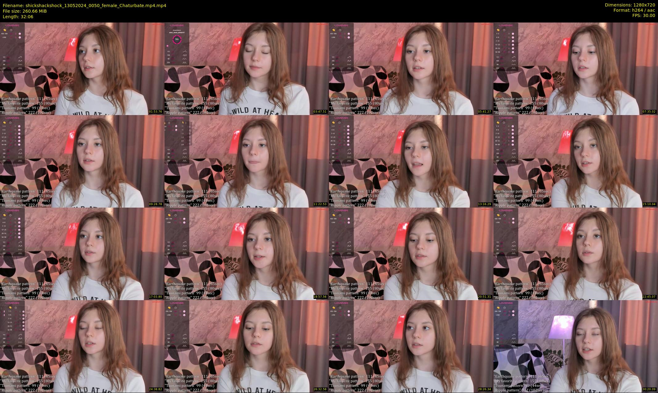 shickshackshock — 33 minute Chaturbate female cam show recording, 720p, May 13, 2024