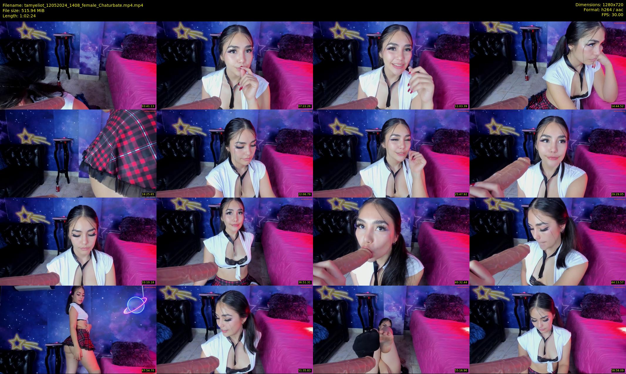 tamyeliot — 63 minute Chaturbate female cam show recording, 720p, May 12, 2024