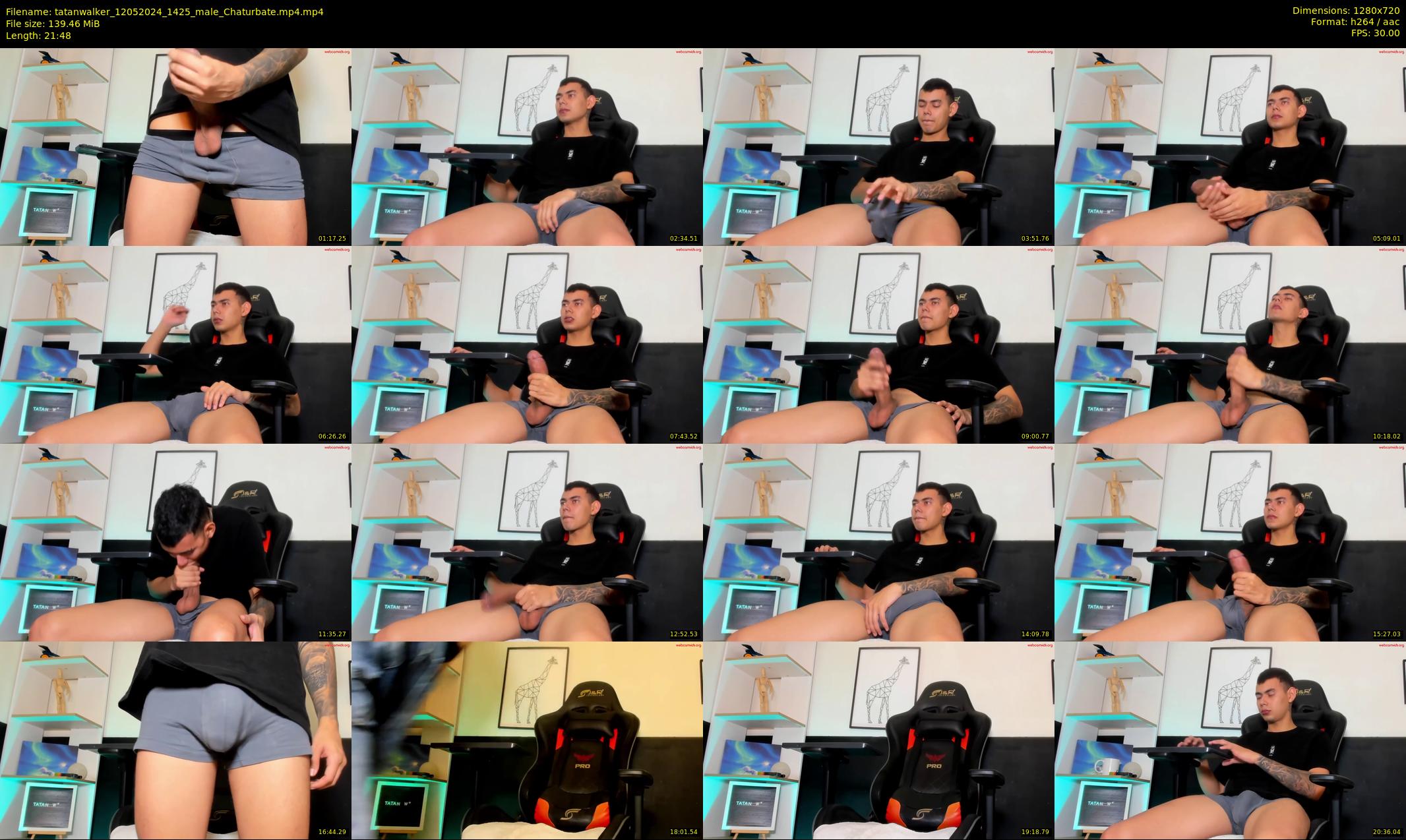 tatanwalker — 22 minute Chaturbate male cam show recording, 720p, May 12, 2024