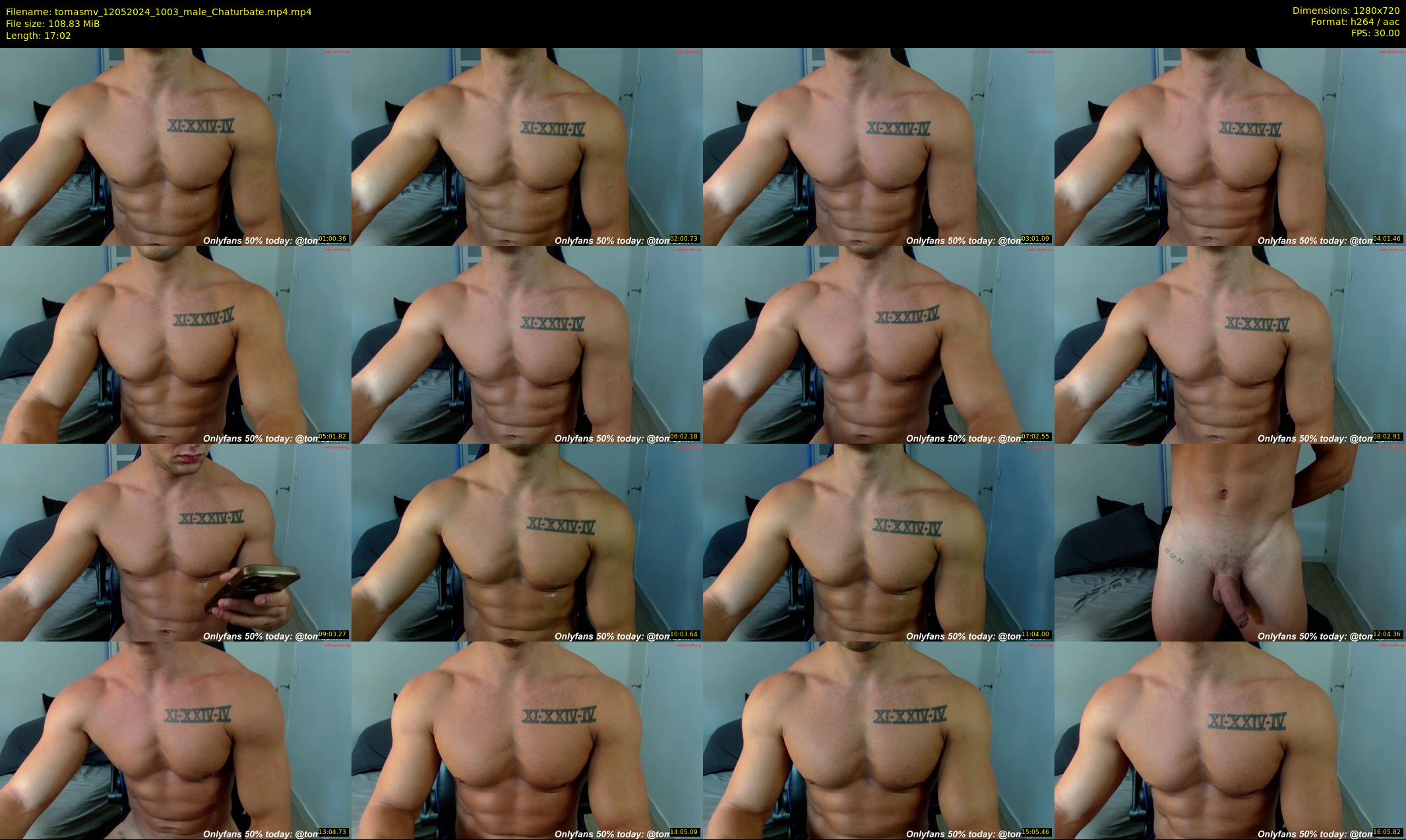 tomasmv — 18 minute Chaturbate male cam show recording, 720p, May 12, 2024