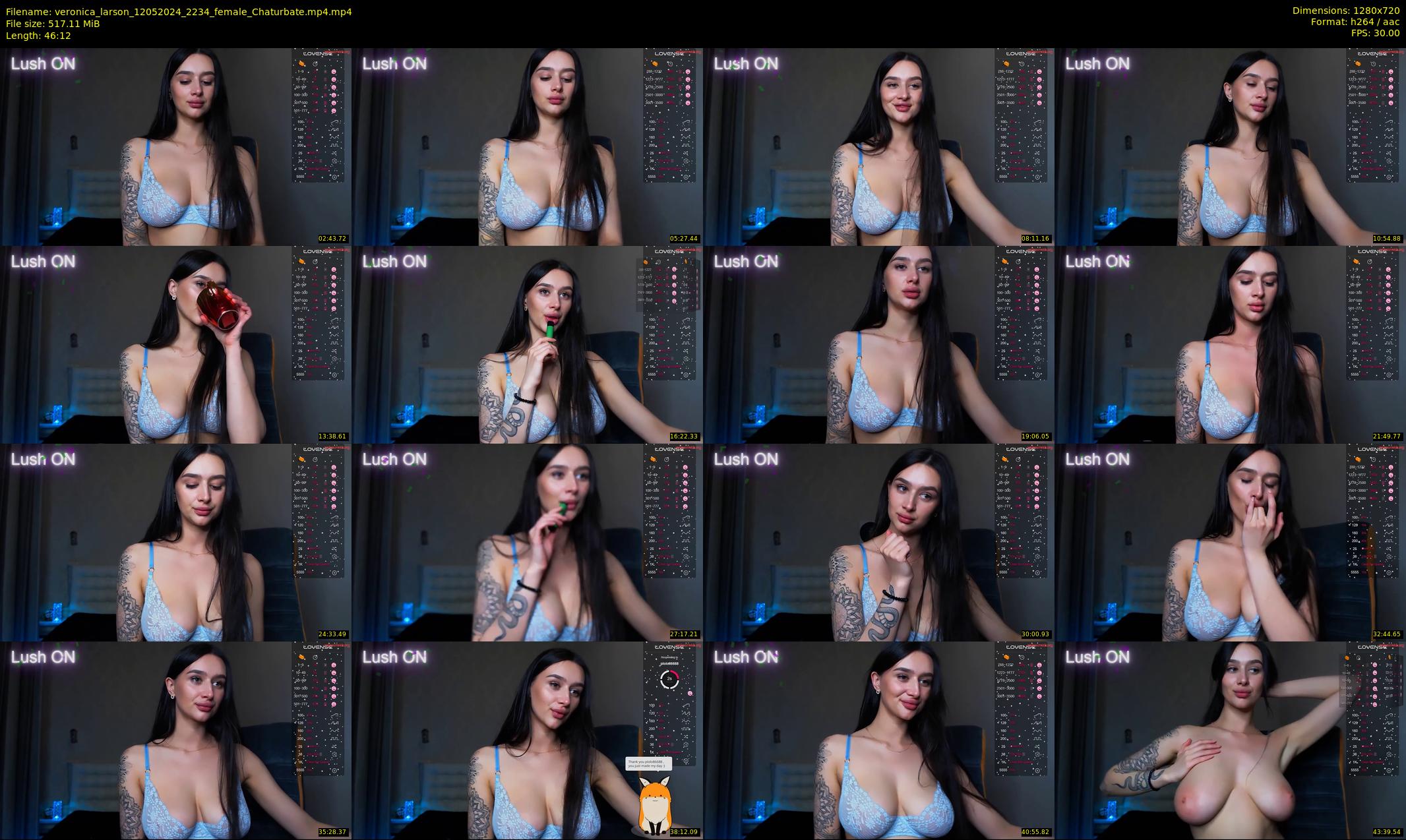 veronica_larson — 47 minute Chaturbate female cam show recording, 720p, May 12, 2024