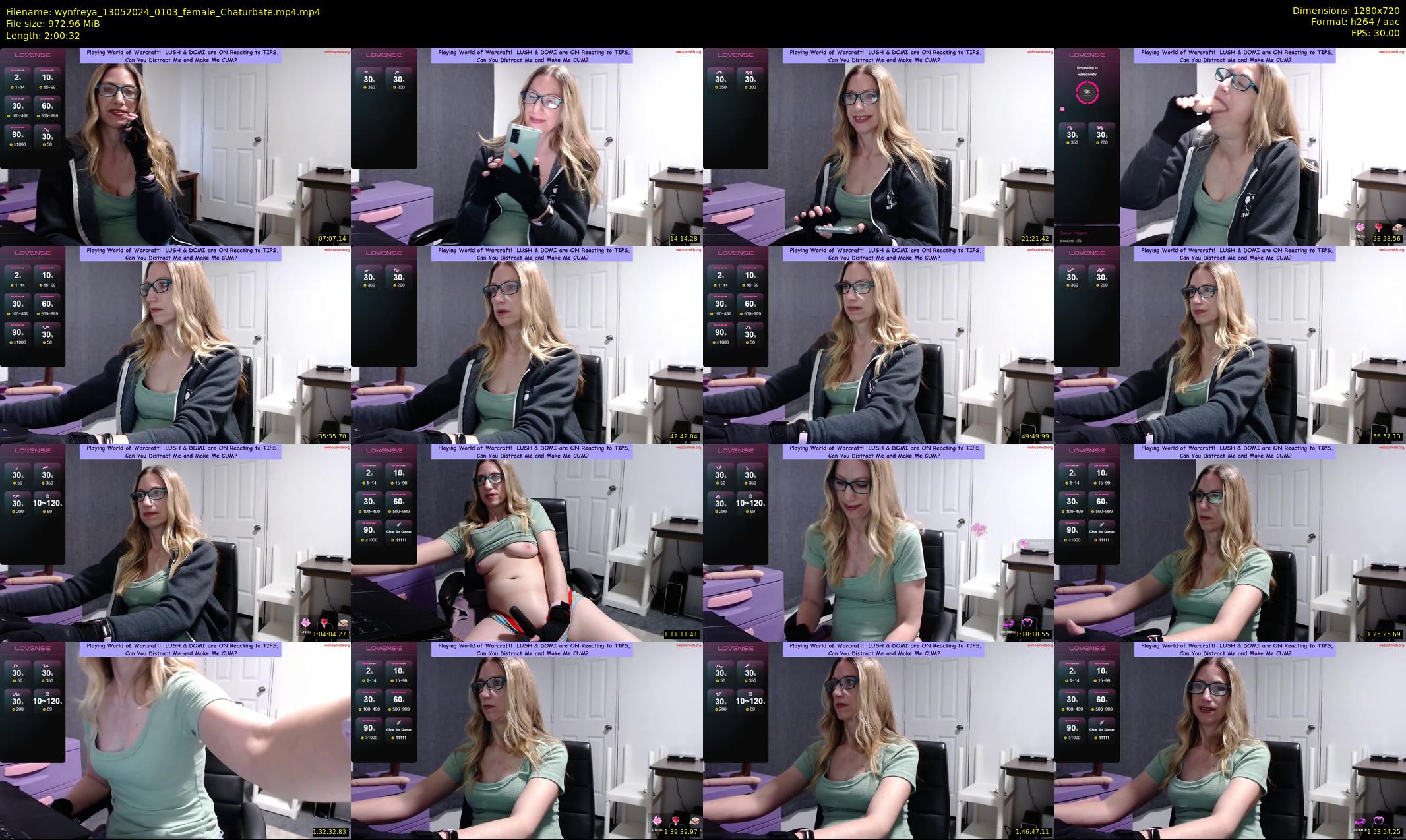 wynfreya — 121 minute Chaturbate female cam show recording, 720p, May 13, 2024