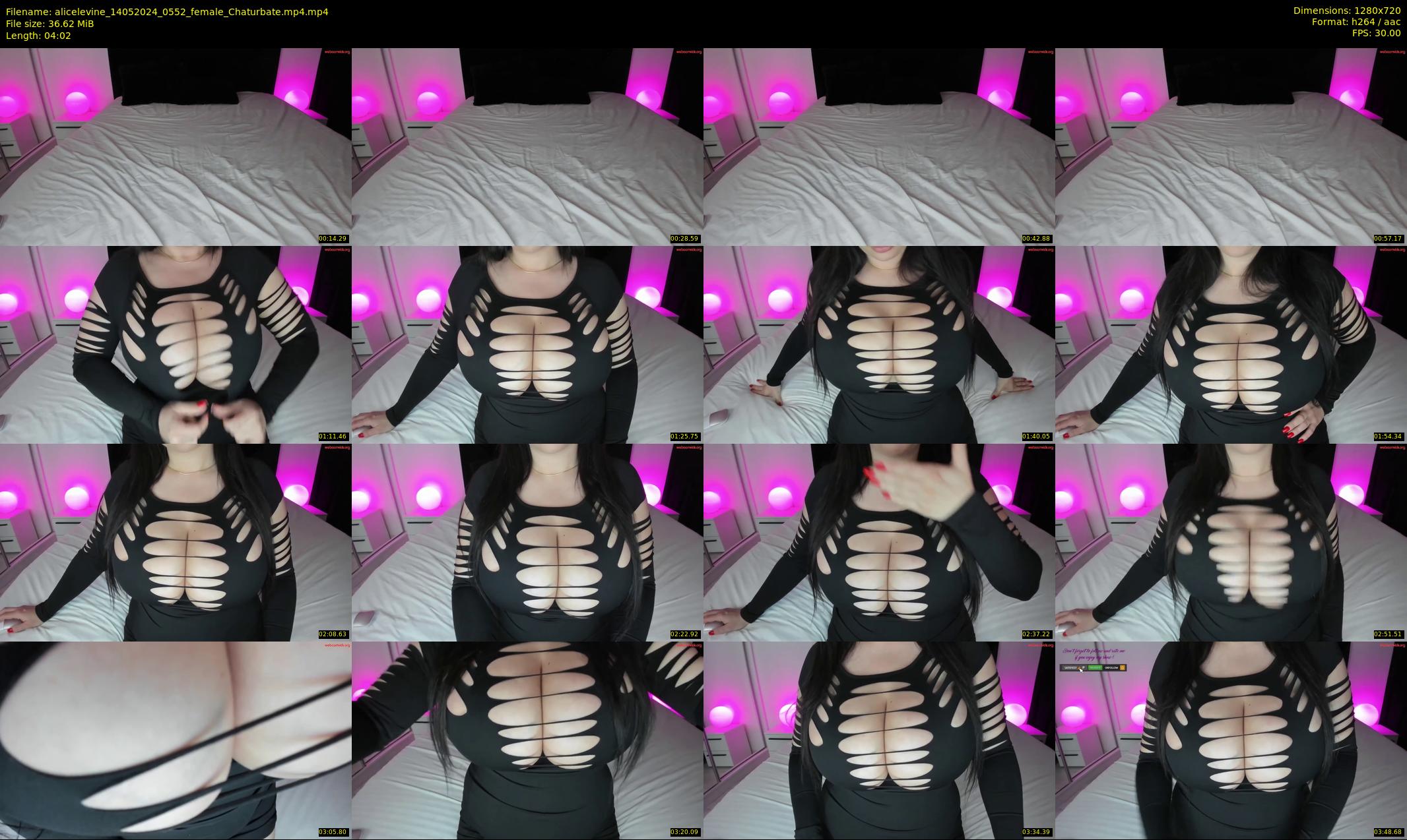 alicelevine — 5 minute Chaturbate female cam show recording, 720p, May 14, 2024