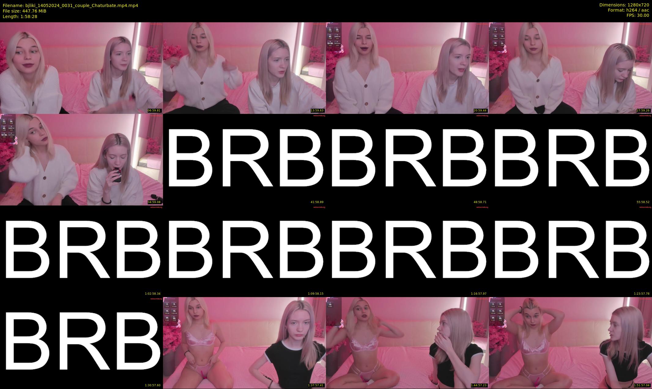 bjliki — 119 minute Chaturbate couple cam show recording, 720p, May 14, 2024