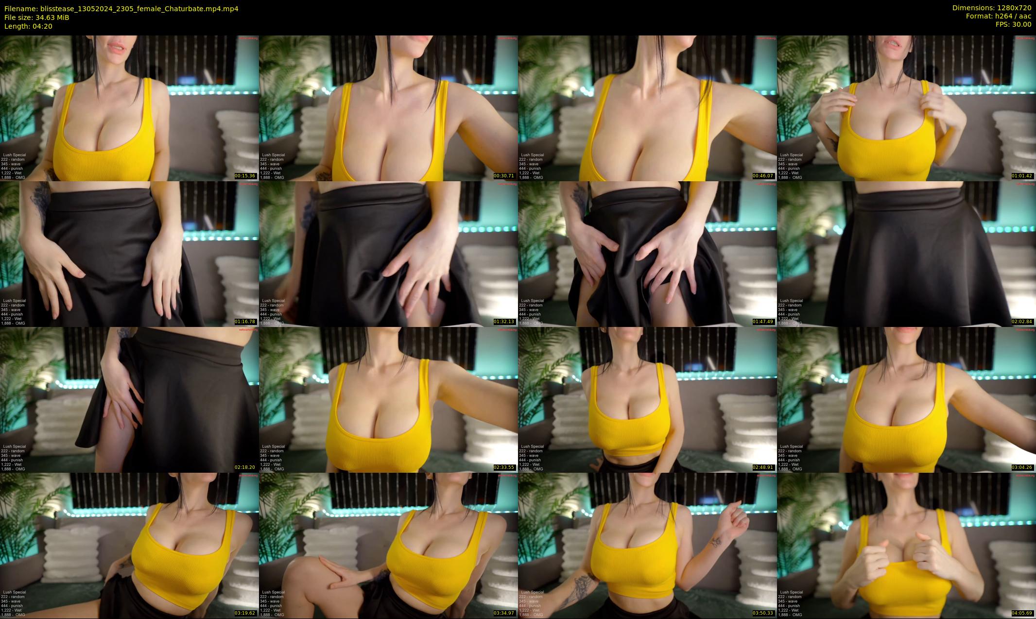 blisstease — 5 minute Chaturbate female cam show recording, 720p, May 13, 2024