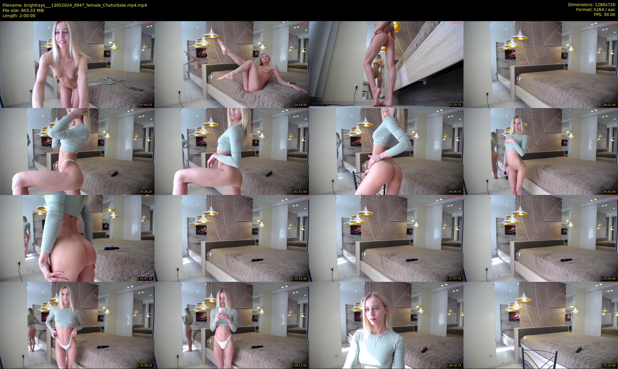 brightrays__ — 120 minute Chaturbate female cam show recording, 720p, May 13, 2024