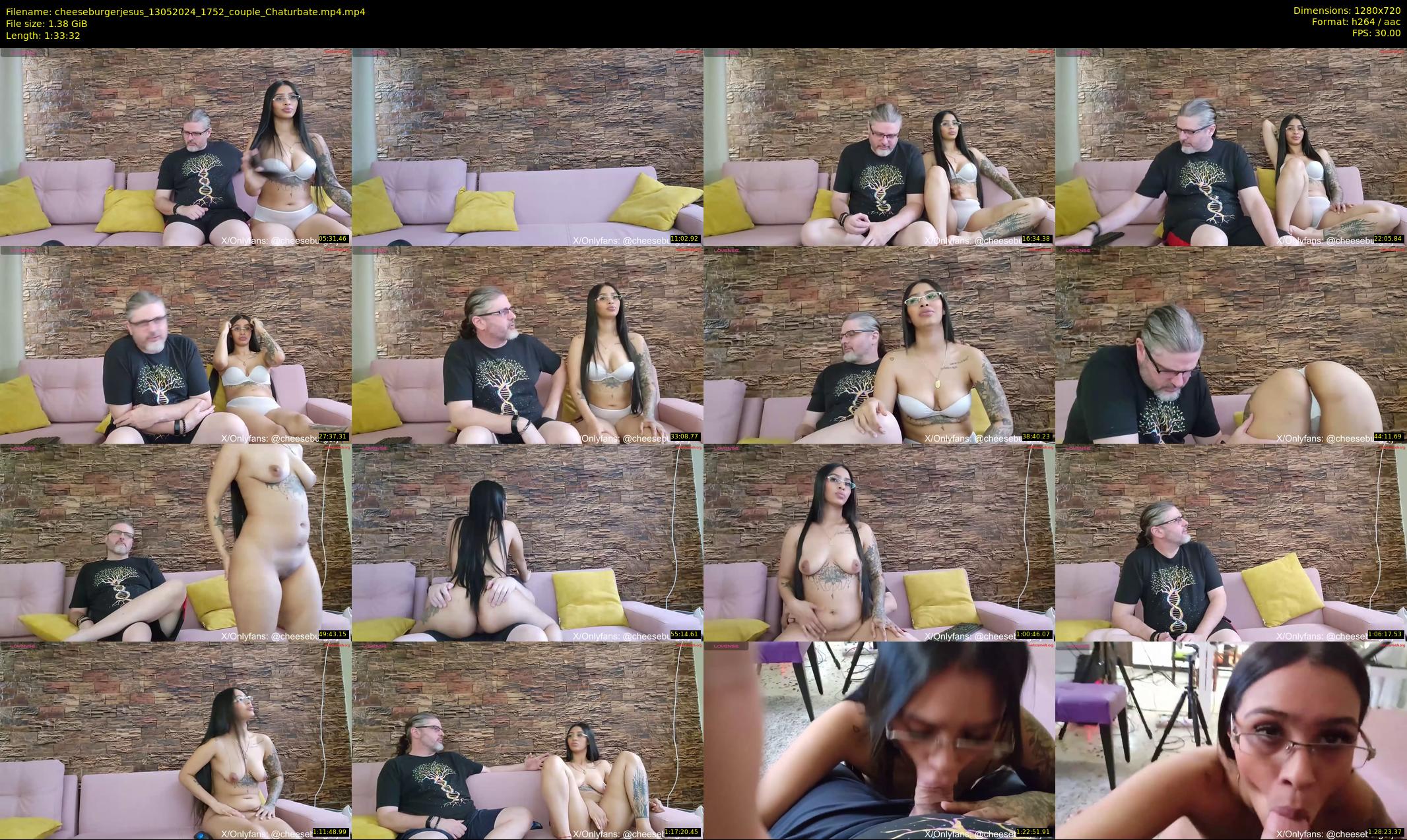 cheeseburgerjesus — 94 minute Chaturbate couple cam show recording, 720p, May 13, 2024