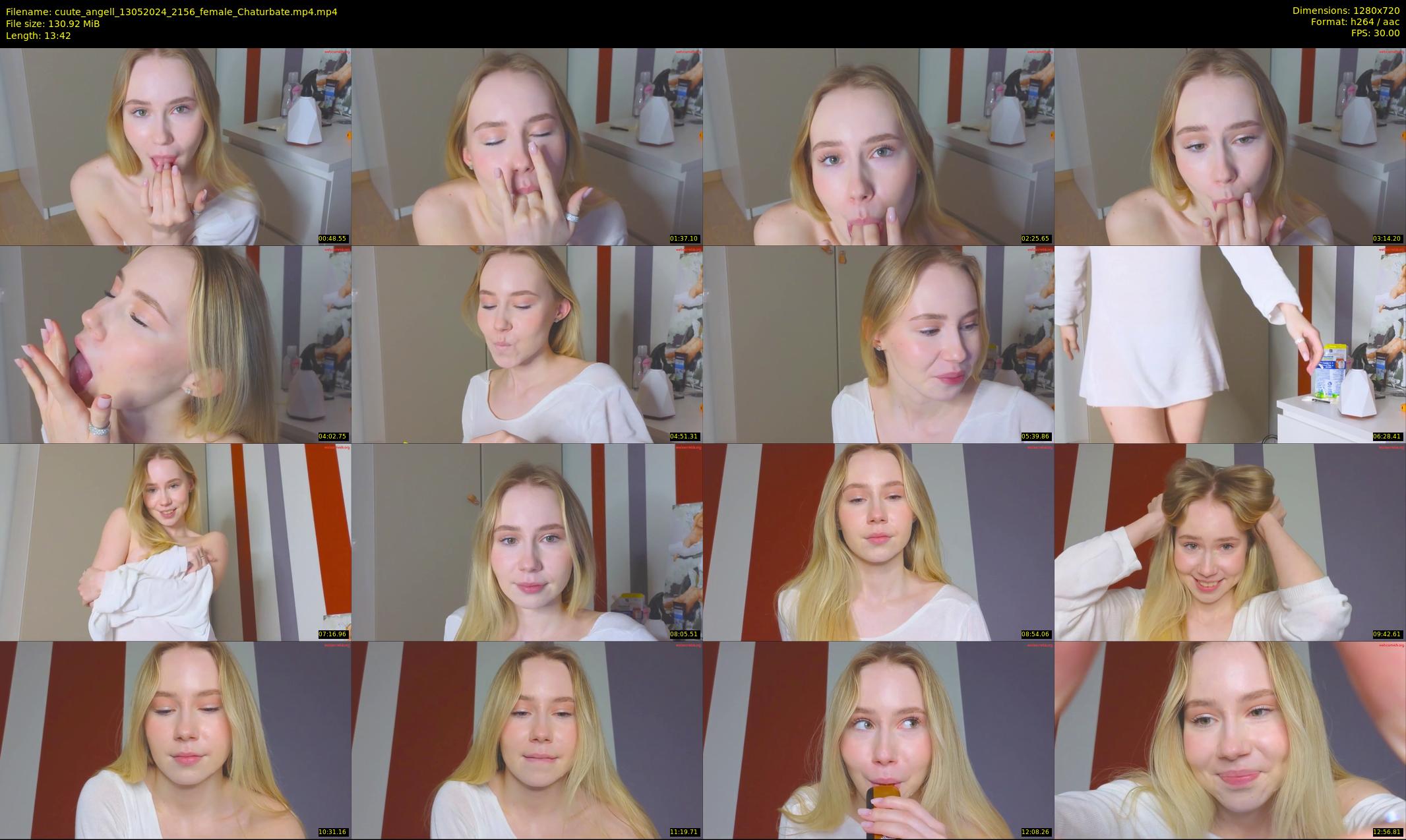 cuute_angell — 14 minute Chaturbate female cam show recording, 720p, May 13, 2024