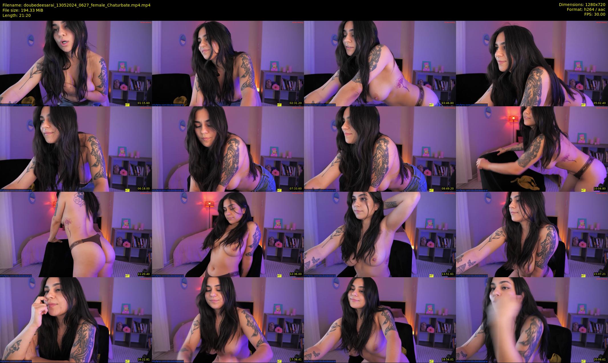 doubedeesarai — 22 minute Chaturbate female cam show recording, 720p, May 13, 2024