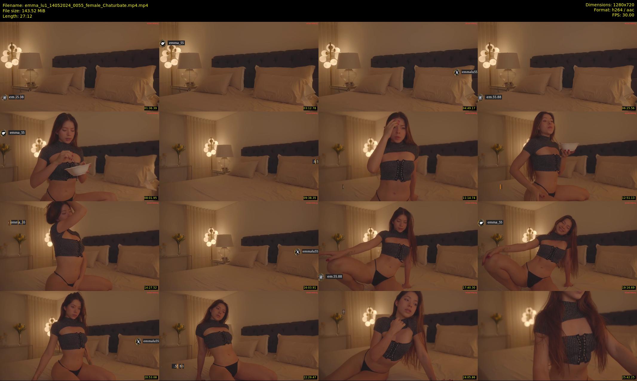 emma_lu1 — 28 minute Chaturbate female cam show recording, 720p, May 14, 2024