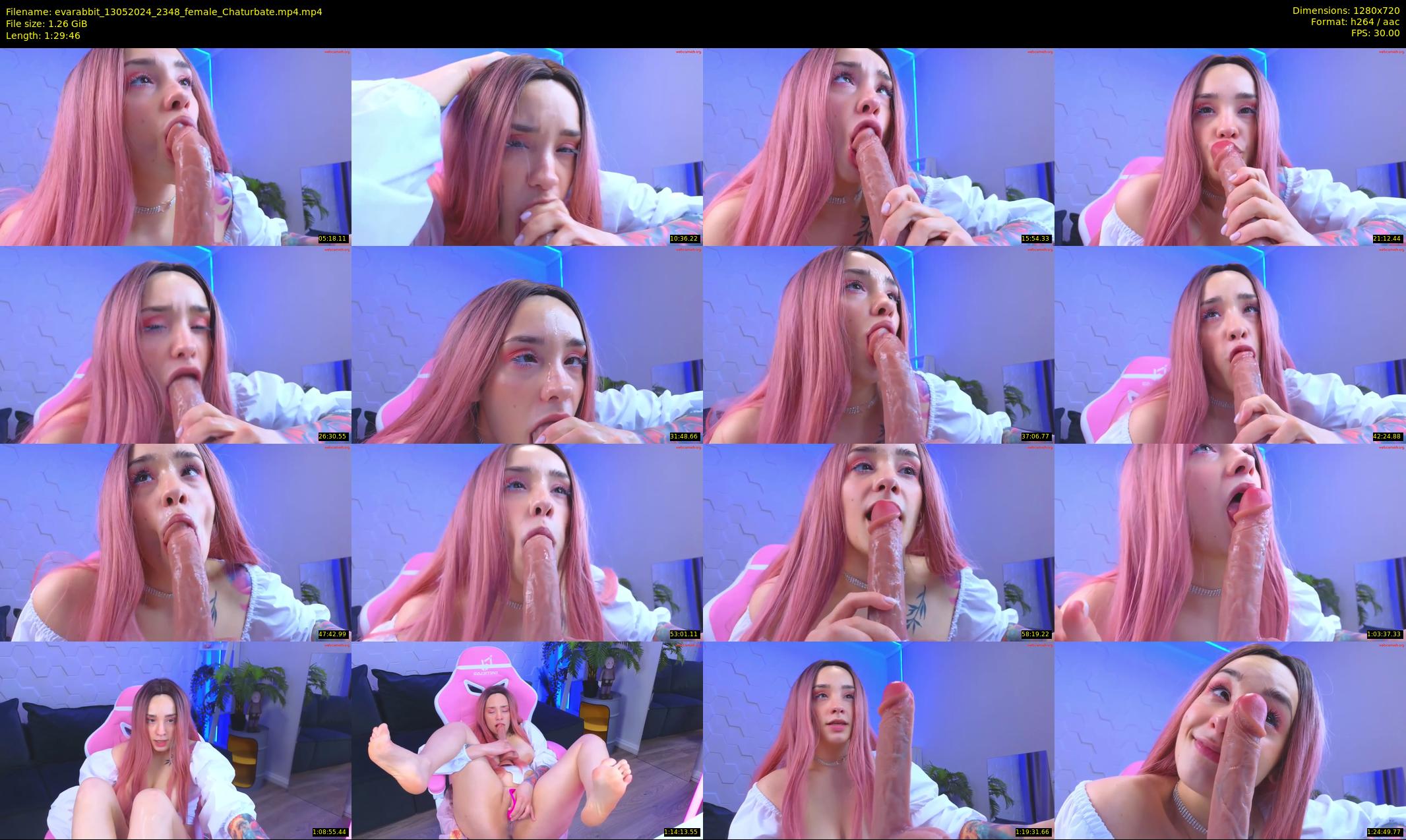 evarabbit — 90 minute Chaturbate female cam show recording, 720p, May 13, 2024