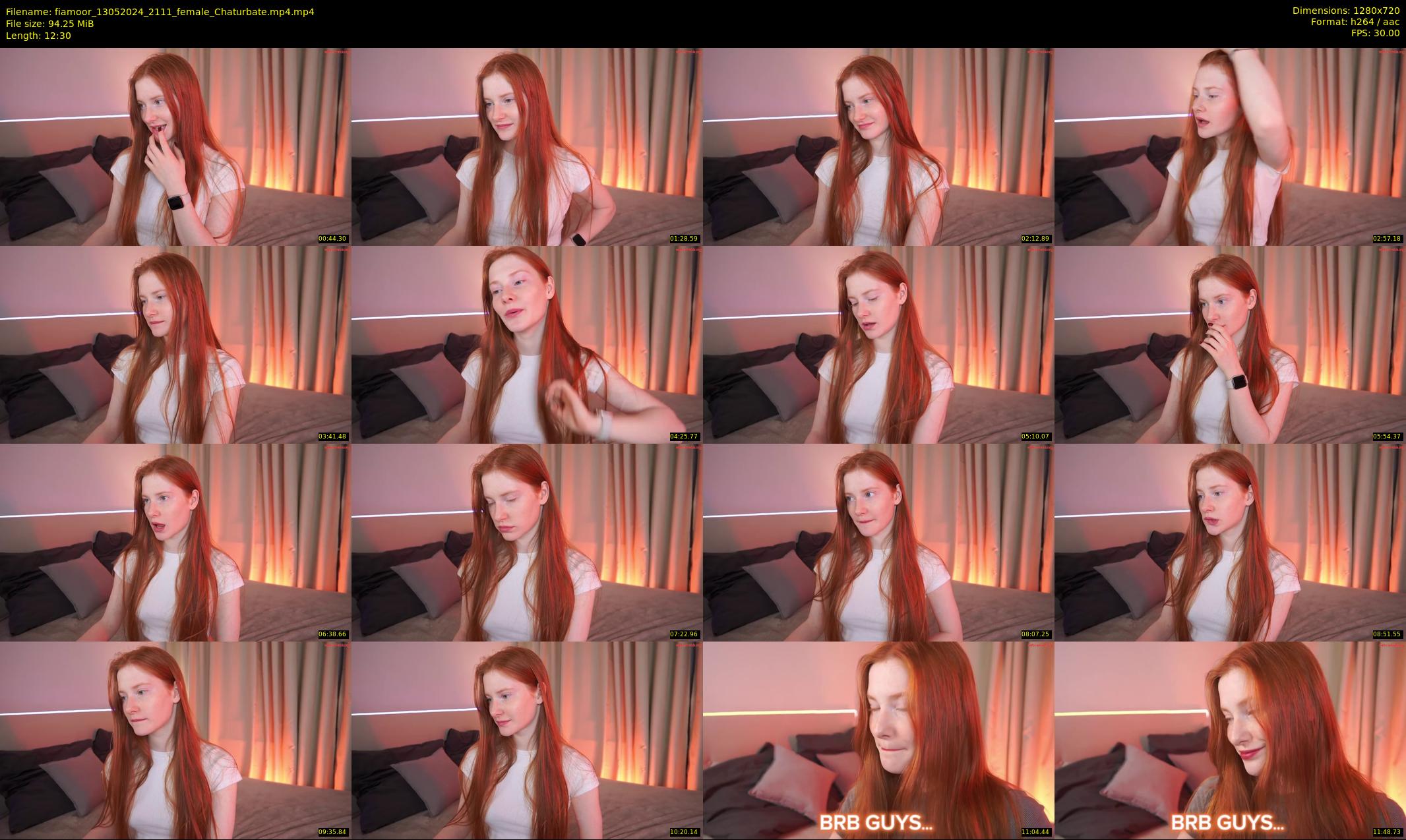 fiamoor — 13 minute Chaturbate female cam show recording, 720p, May 13, 2024
