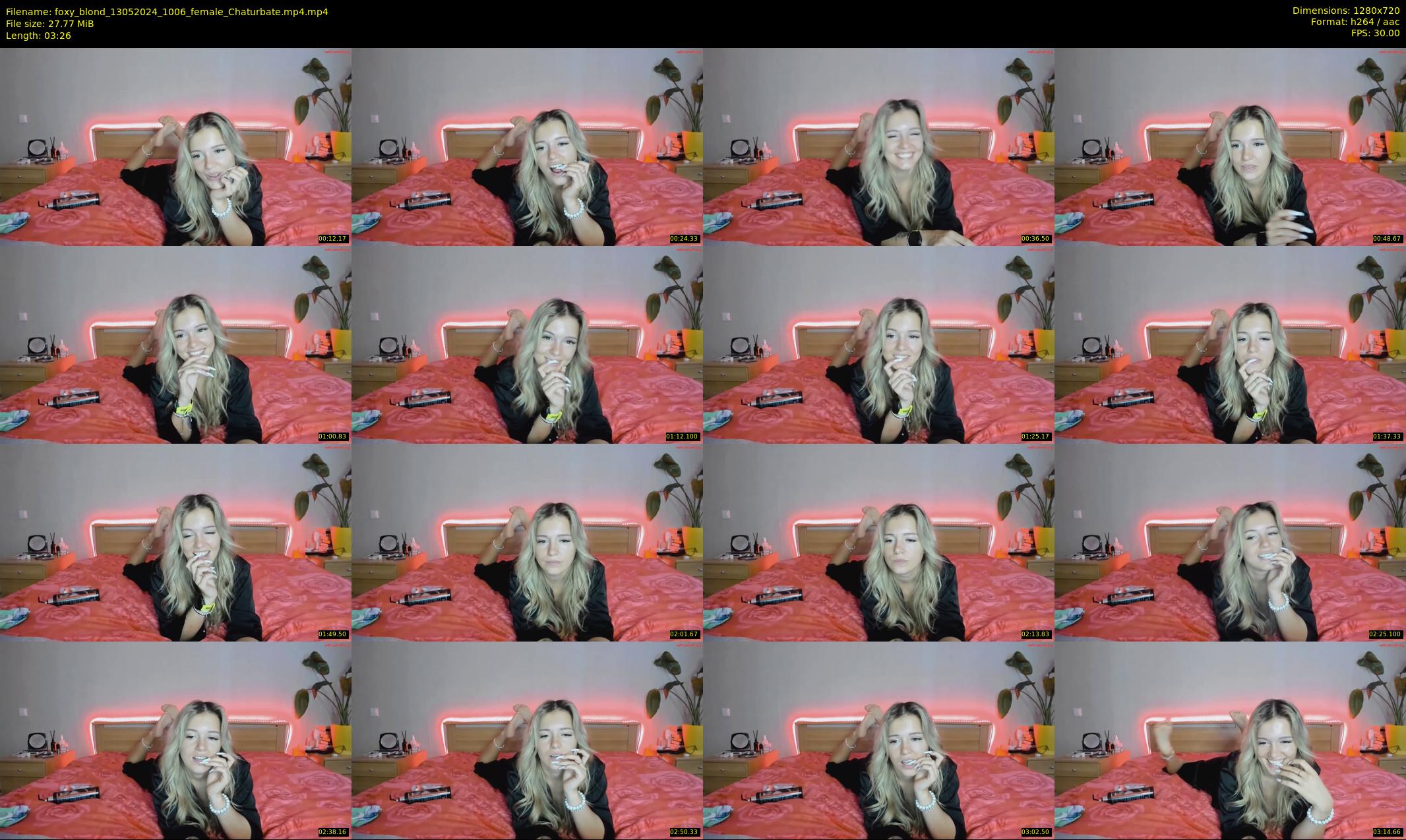 foxy_blond — 4 minute Chaturbate female cam show recording, 720p, May 13, 2024