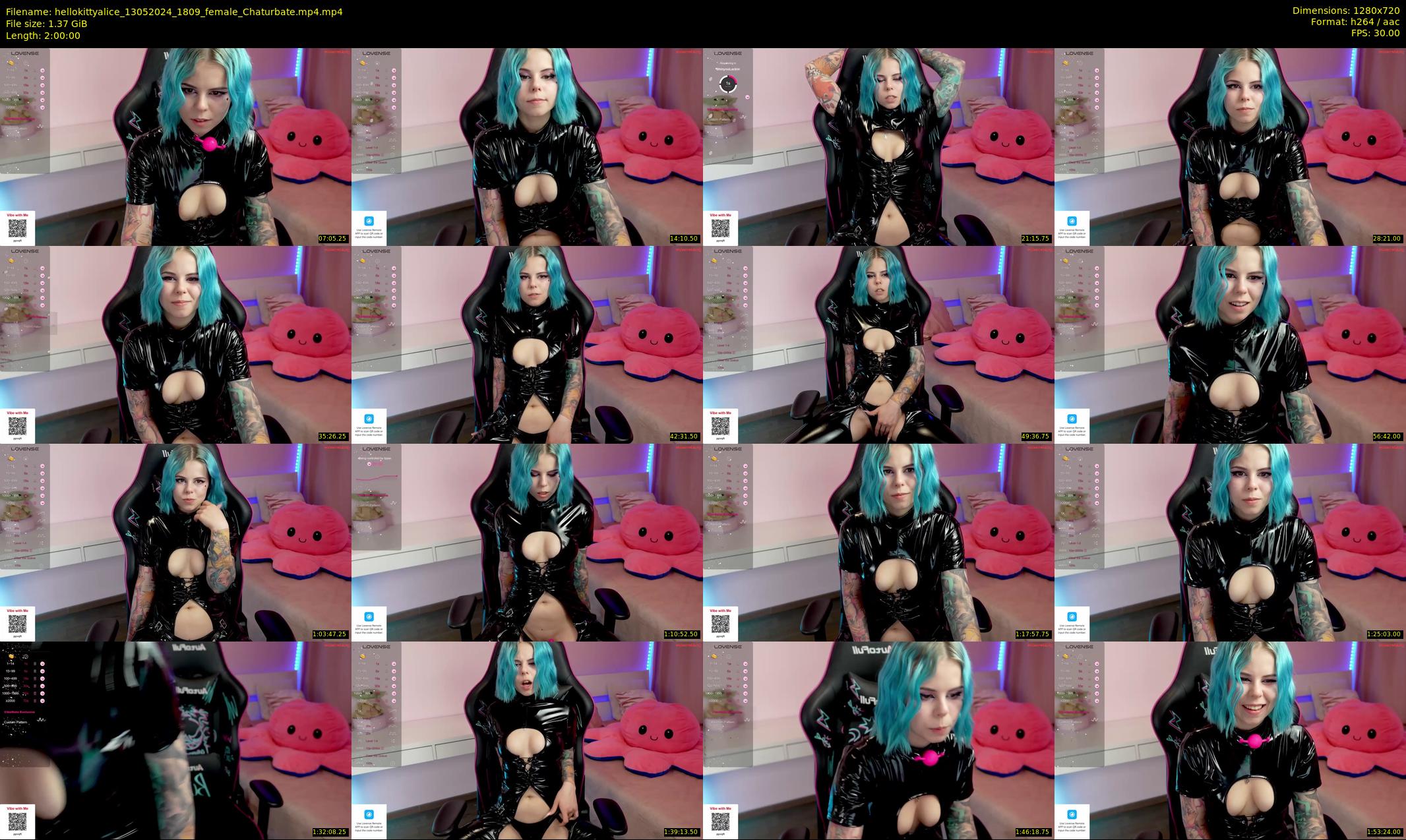 hellokittyalice — 120 minute Chaturbate female cam show recording, 720p, May 13, 2024