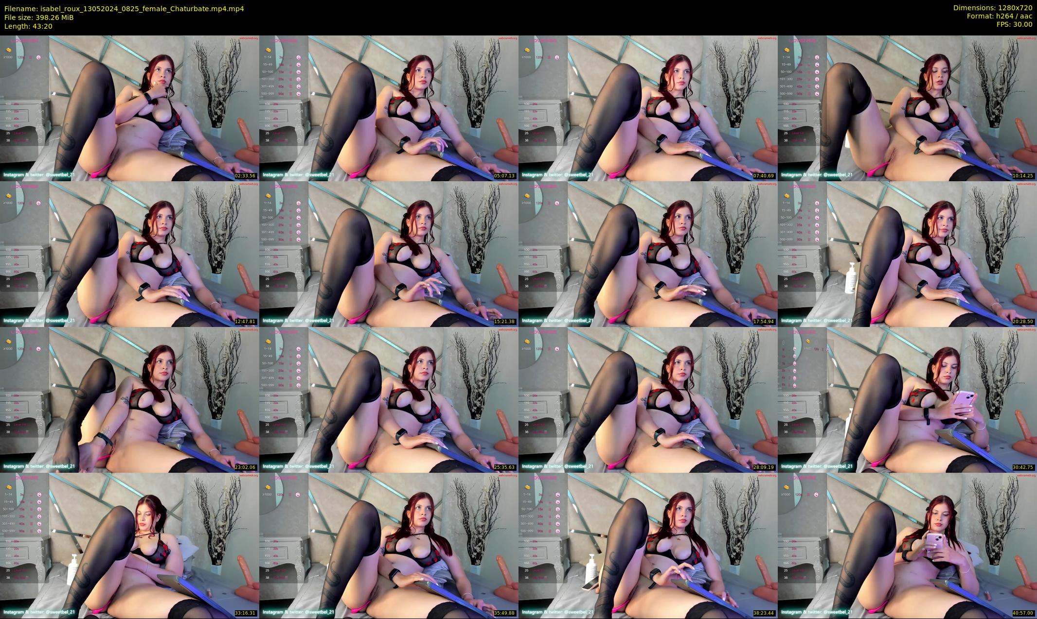 isabel_roux — 44 minute Chaturbate female cam show recording, 720p, May 13, 2024